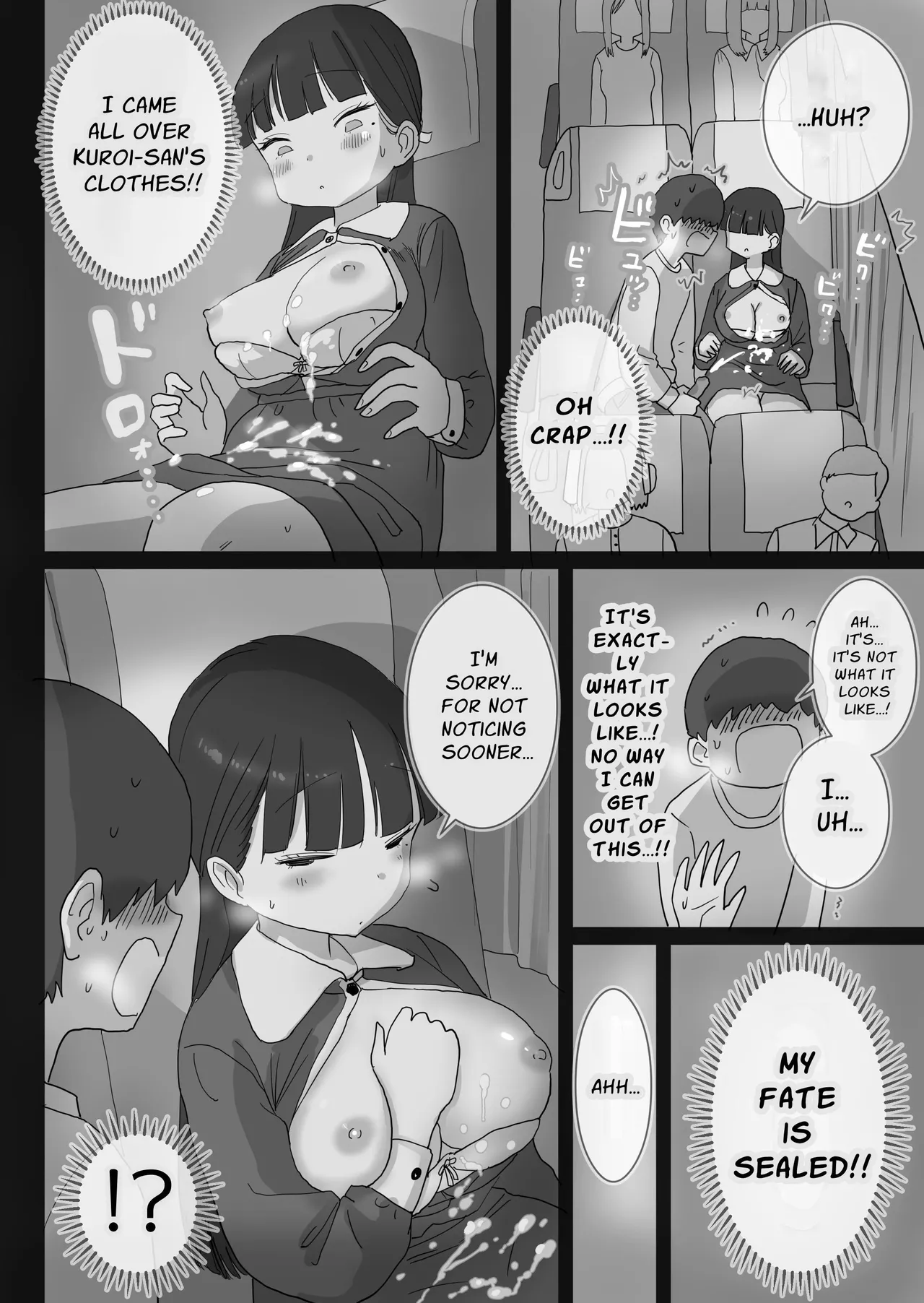 My Classmate Kuroi Lets Me Secretly Creampie Her Even On An Overnight Bus page 16