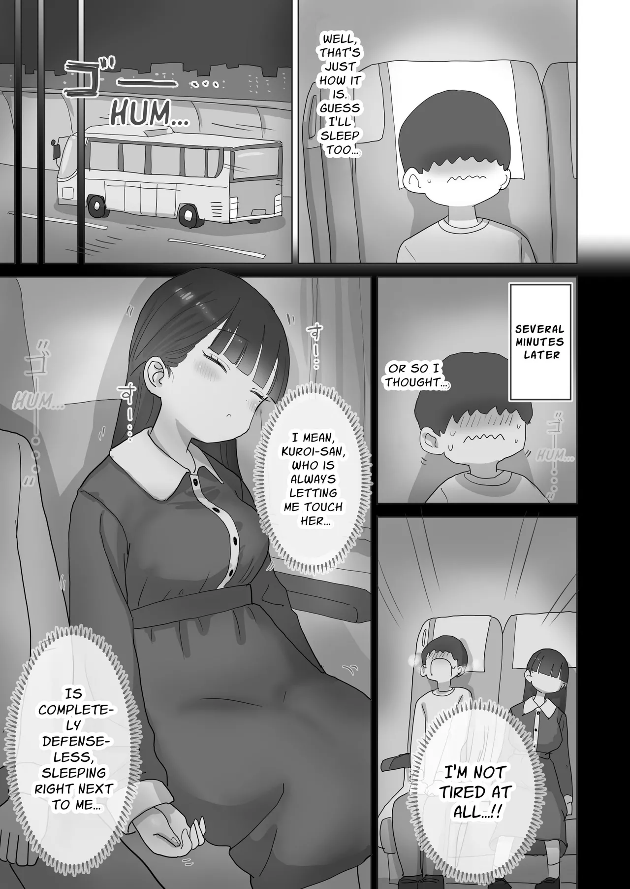 My Classmate Kuroi Lets Me Secretly Creampie Her Even On An Overnight Bus page 7