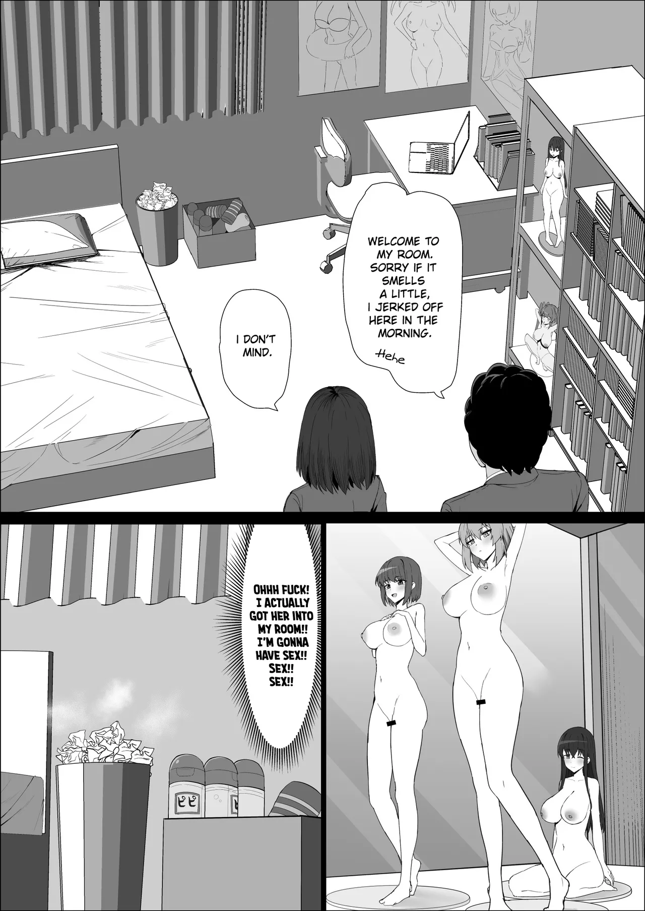My Expressionless Childhood Friend Was Snatched Away by a Creepy Otaku and Was Having Lovey-Dovey Tongue-Kissing Sex page 9