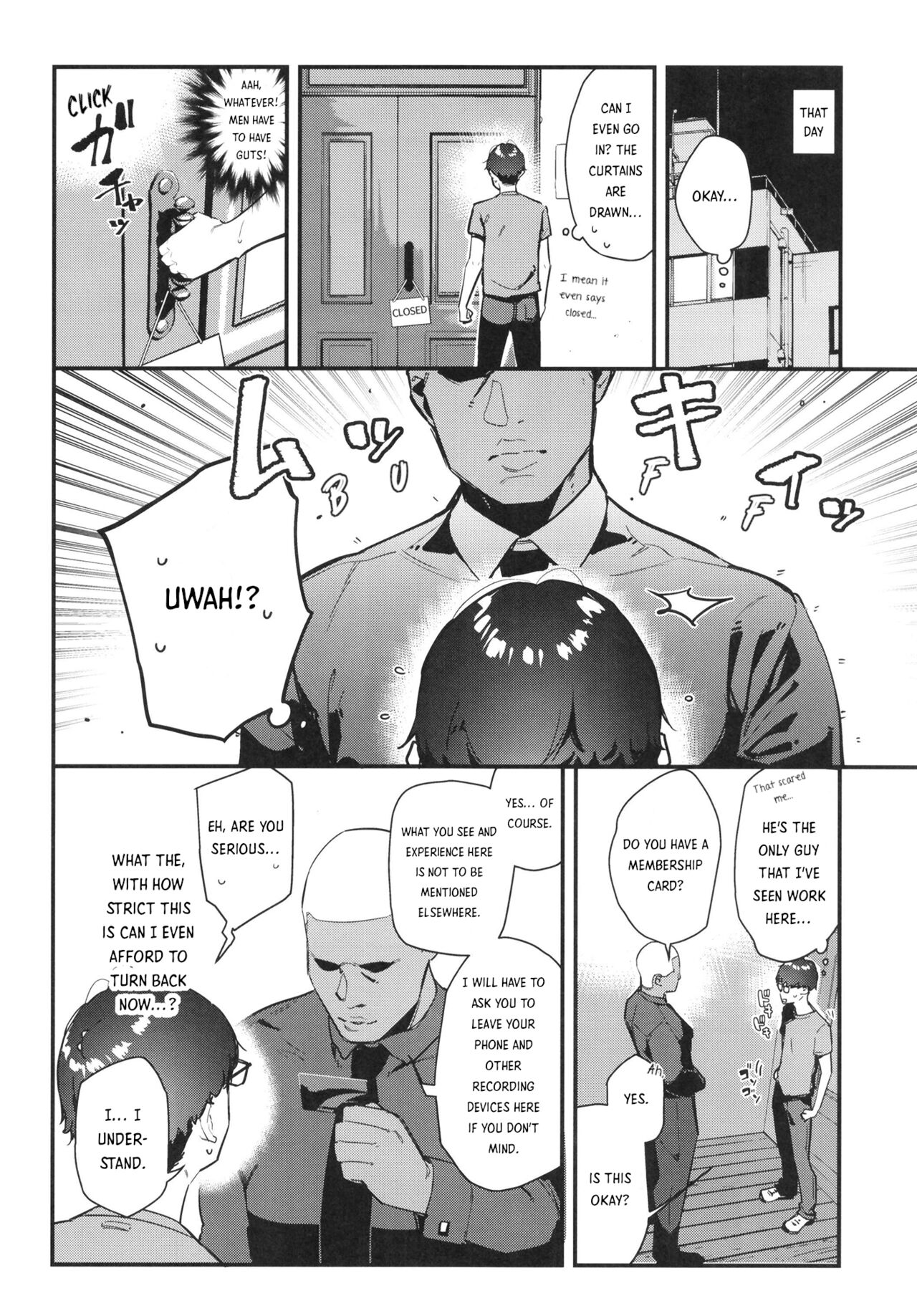 My favorite girl's part-time job offers "H services" to regular customers. page 12