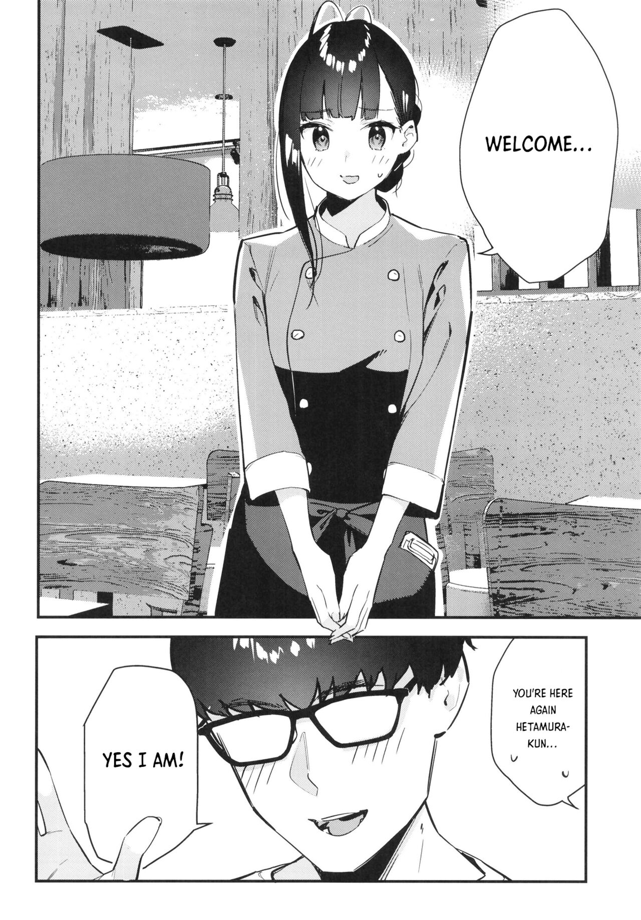 My favorite girl's part-time job offers "H services" to regular customers. page 34