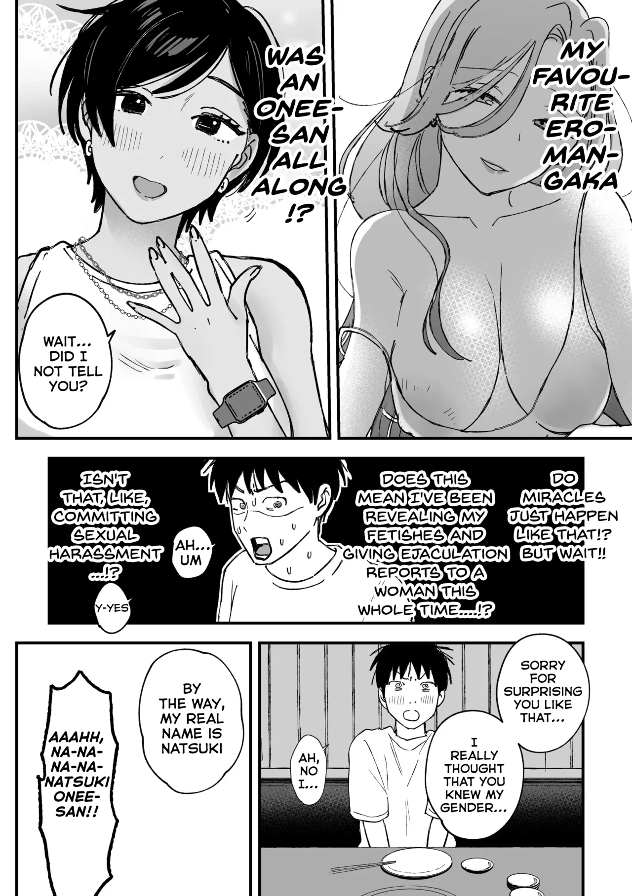 My favourite Ero-Doujin Artist was a sexy Onee-san all along page 113