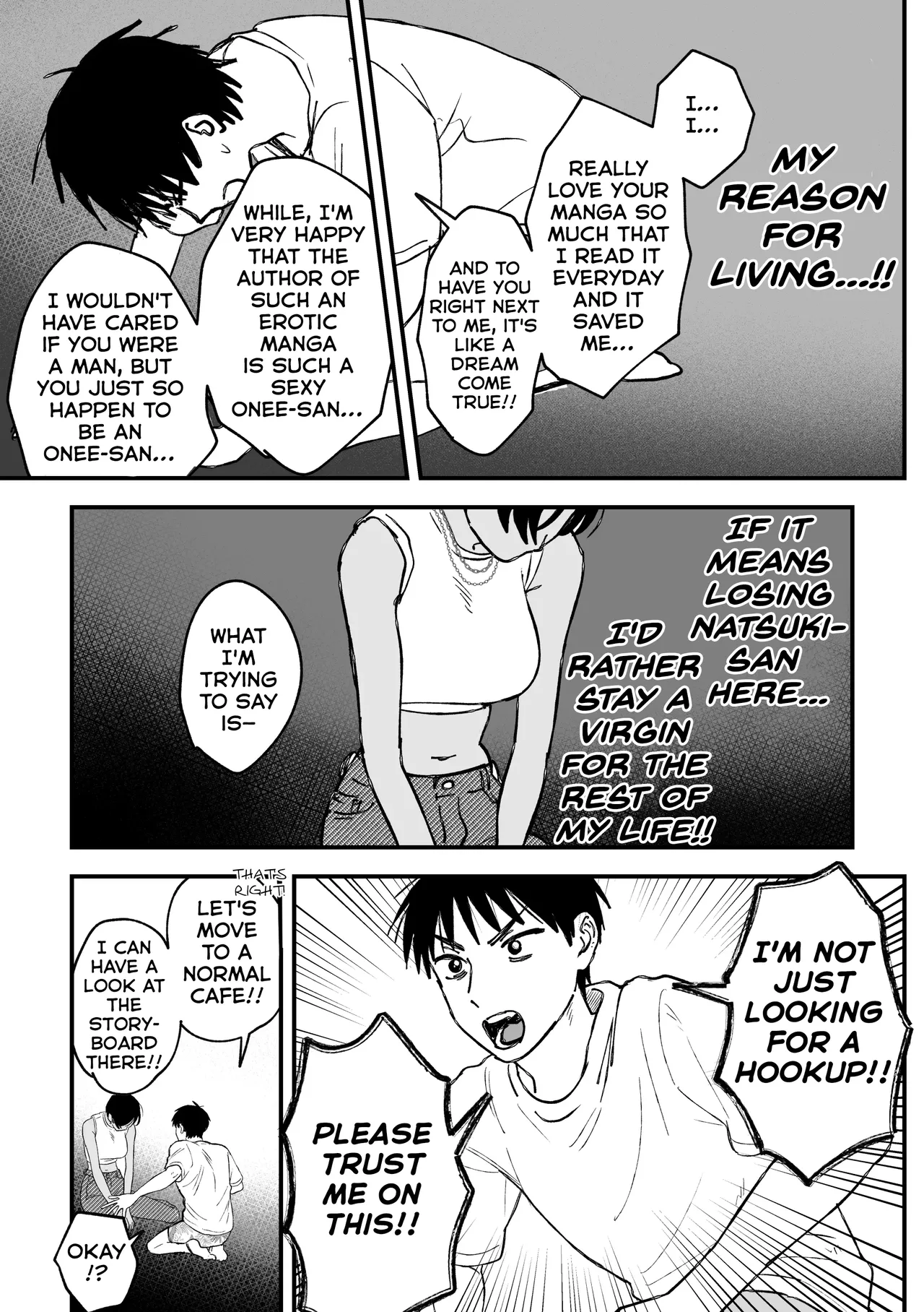 My favourite Ero-Doujin Artist was a sexy Onee-san all along page 126