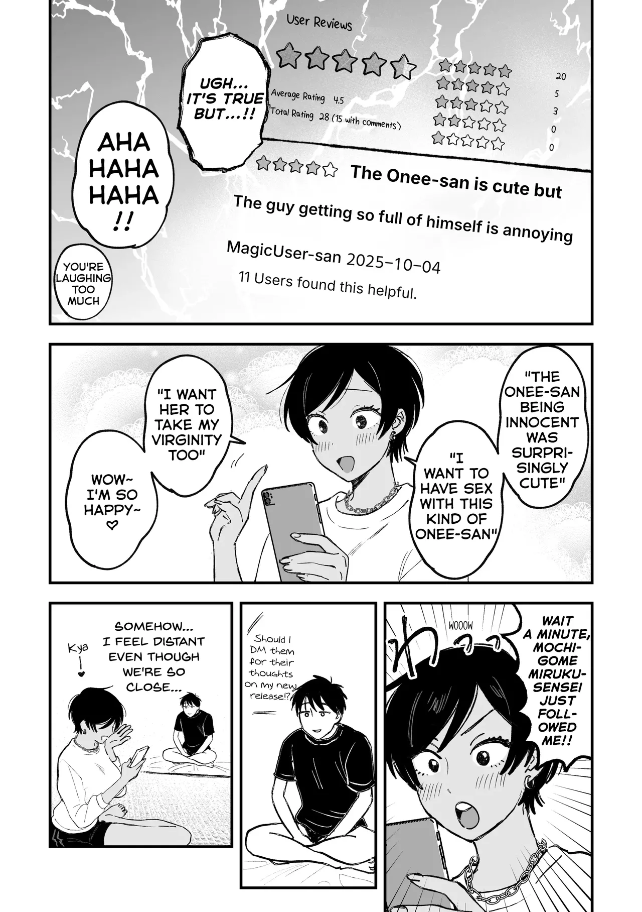 My favourite Ero-Doujin Artist was a sexy Onee-san all along page 81