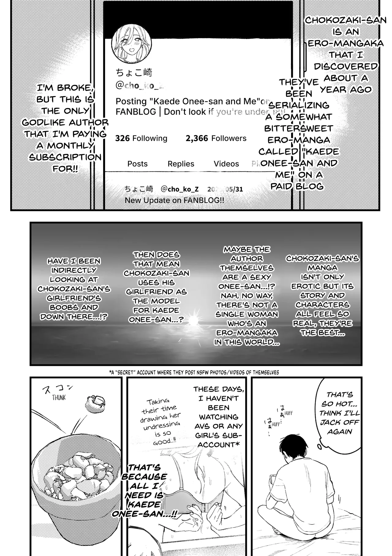 My favourite Ero-Doujin Artist was a sexy Onee-san all along page 9