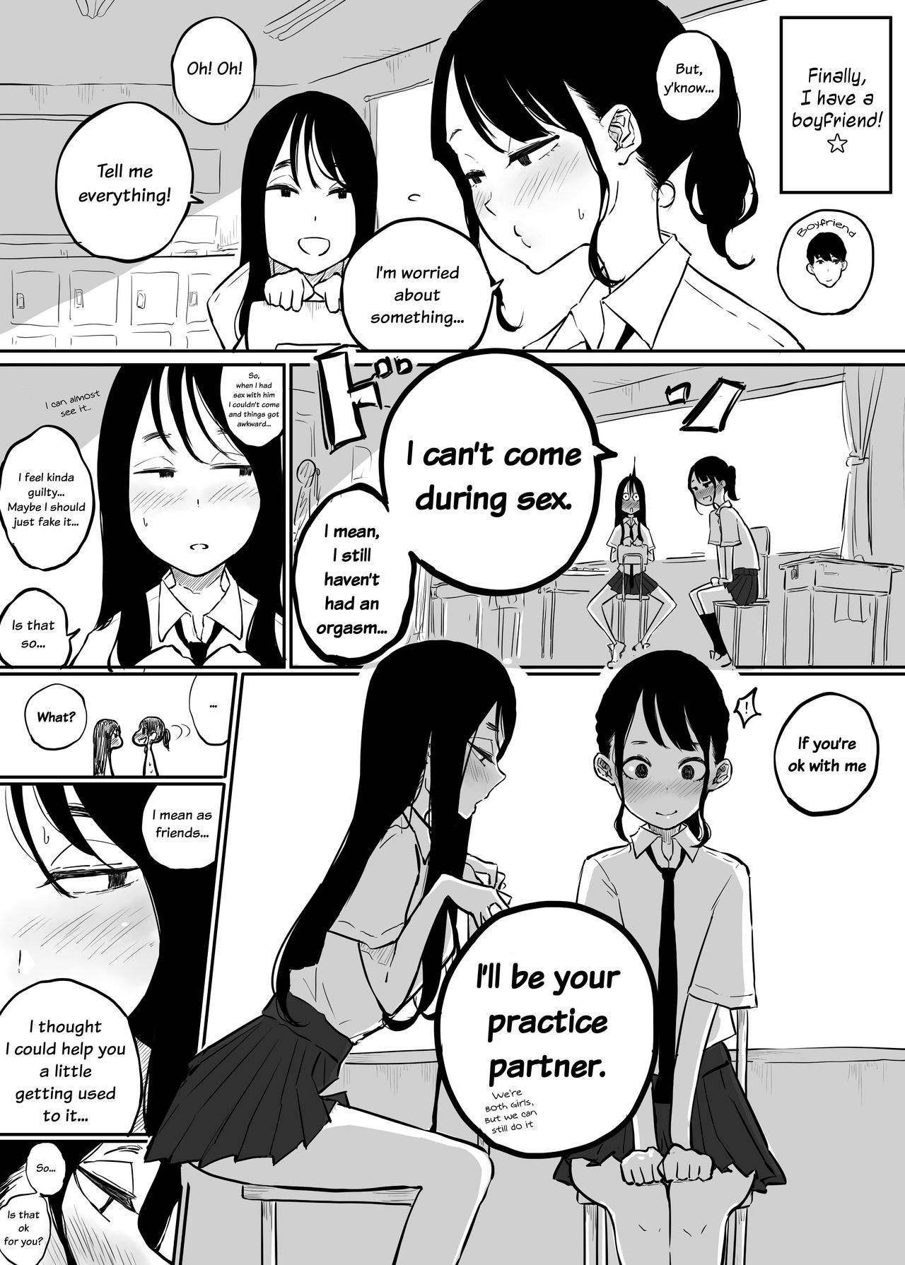 My Female Friend Became My Practice Partner So I Can Get Better at Sex with my Boyfriend page 1