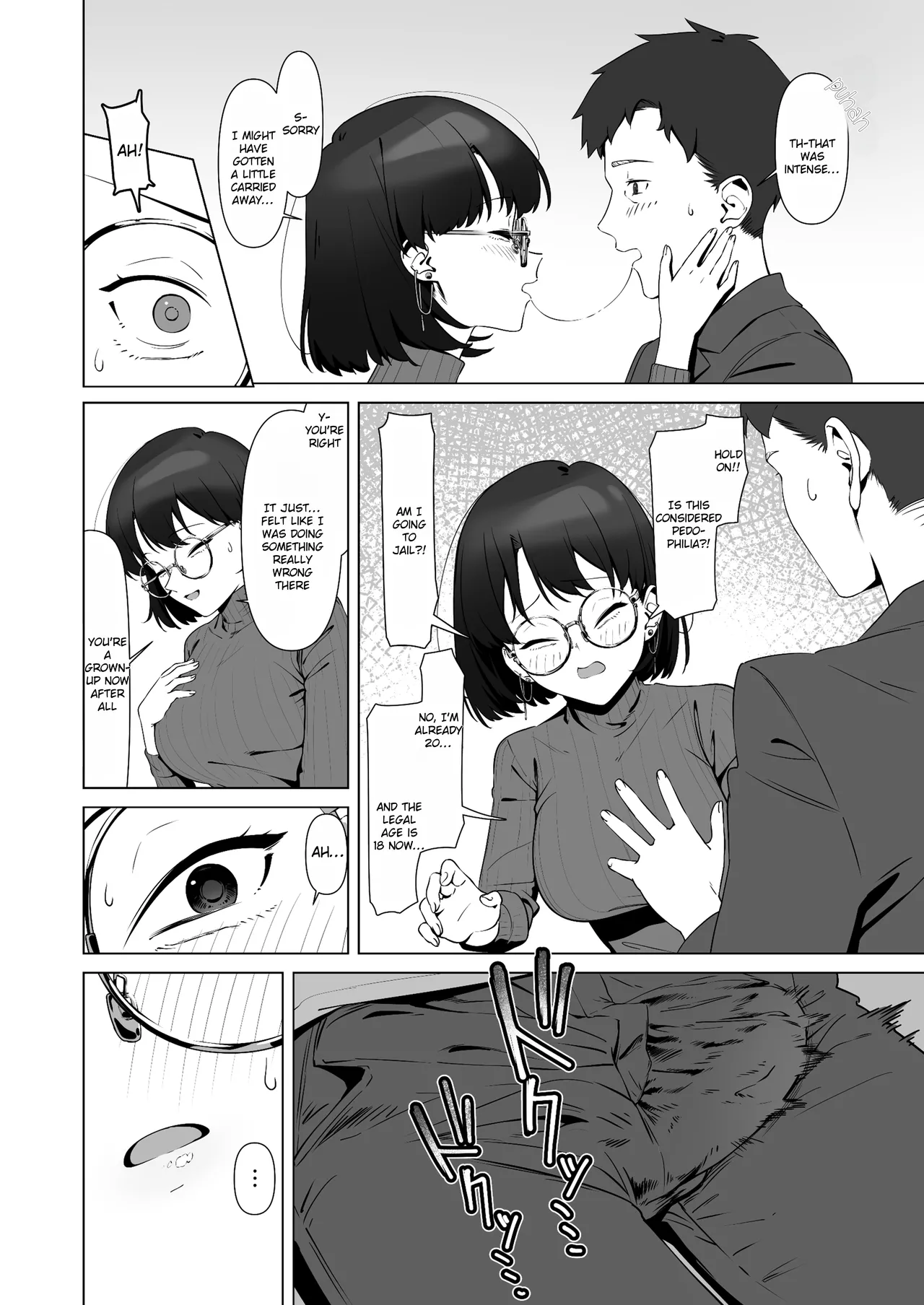 My first sexual experience was with the boss of the cafe I’d been going to for 16 years page 18