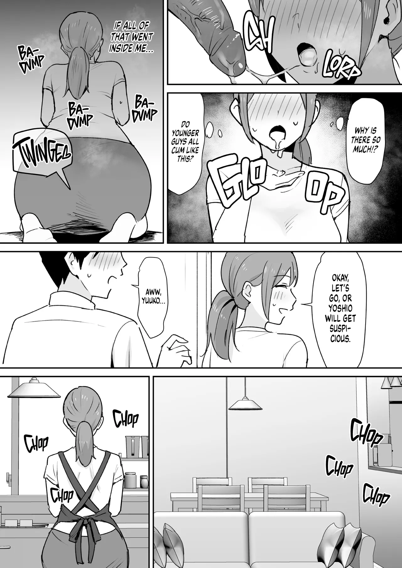 My Friend's Mom is Weak to a Huge Cock page 16