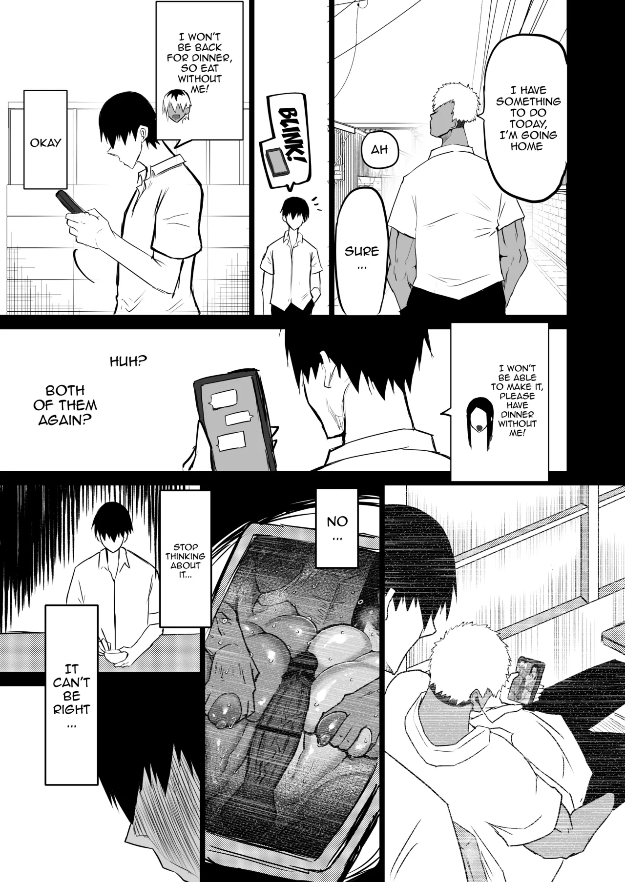 My Friend Uses My Mom And Aunt To Get Off / Tomodachi ga Boku no Oba to Mama de Gachinuki page 154