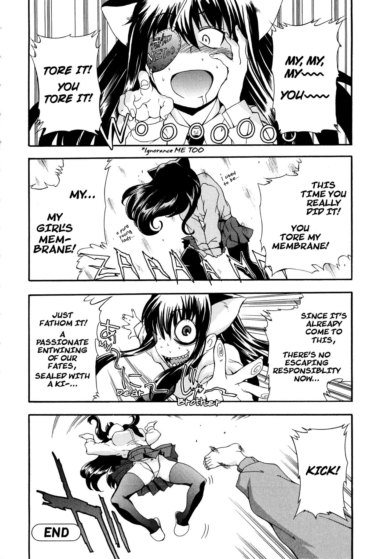 My Fucked-in-the-Head Younger Sister Comes in, Wearing Cat Ears and an Eyepatch page 22
