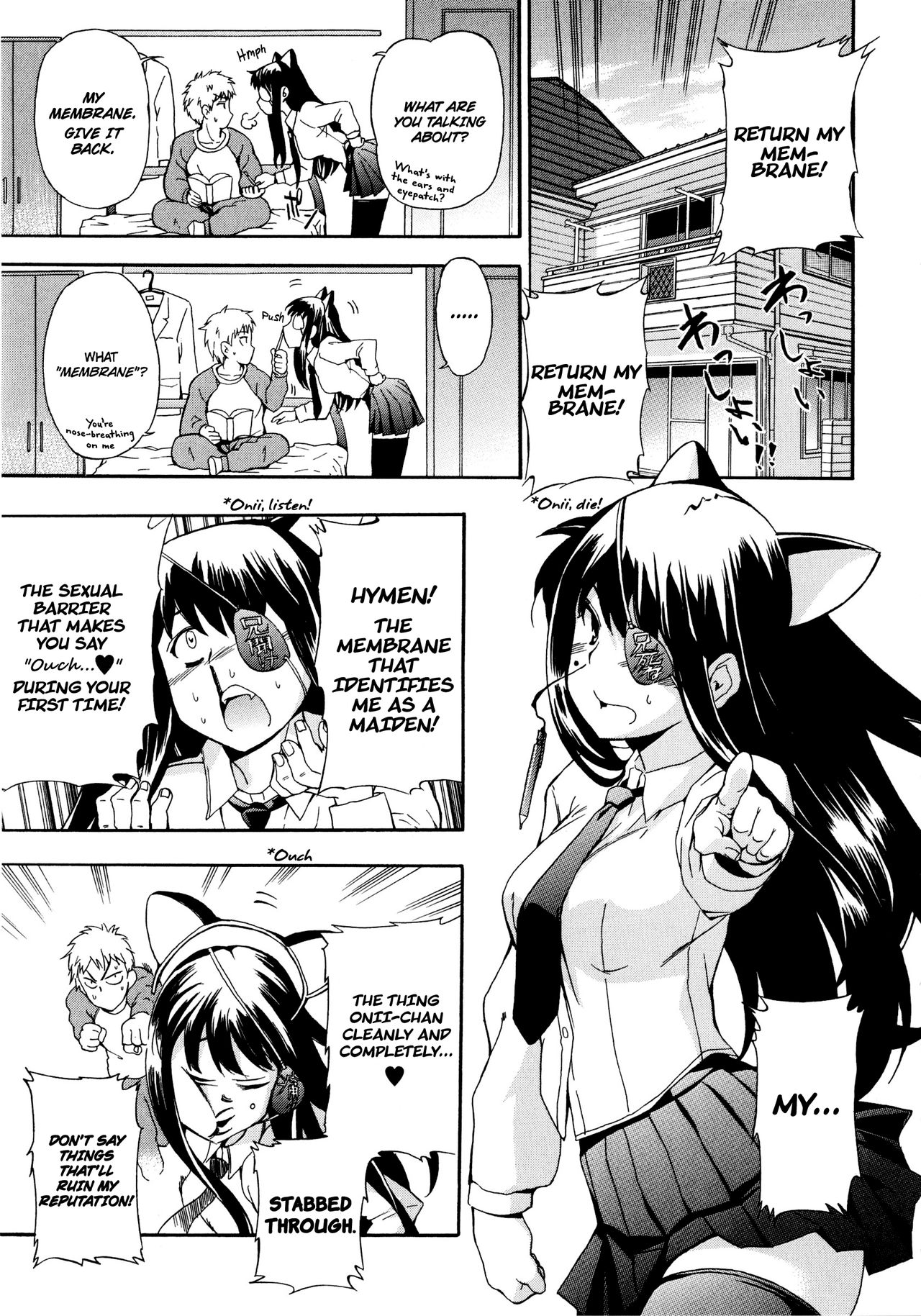 My Fucked-in-the-Head Younger Sister Comes in, Wearing Cat Ears and an Eyepatch page 3