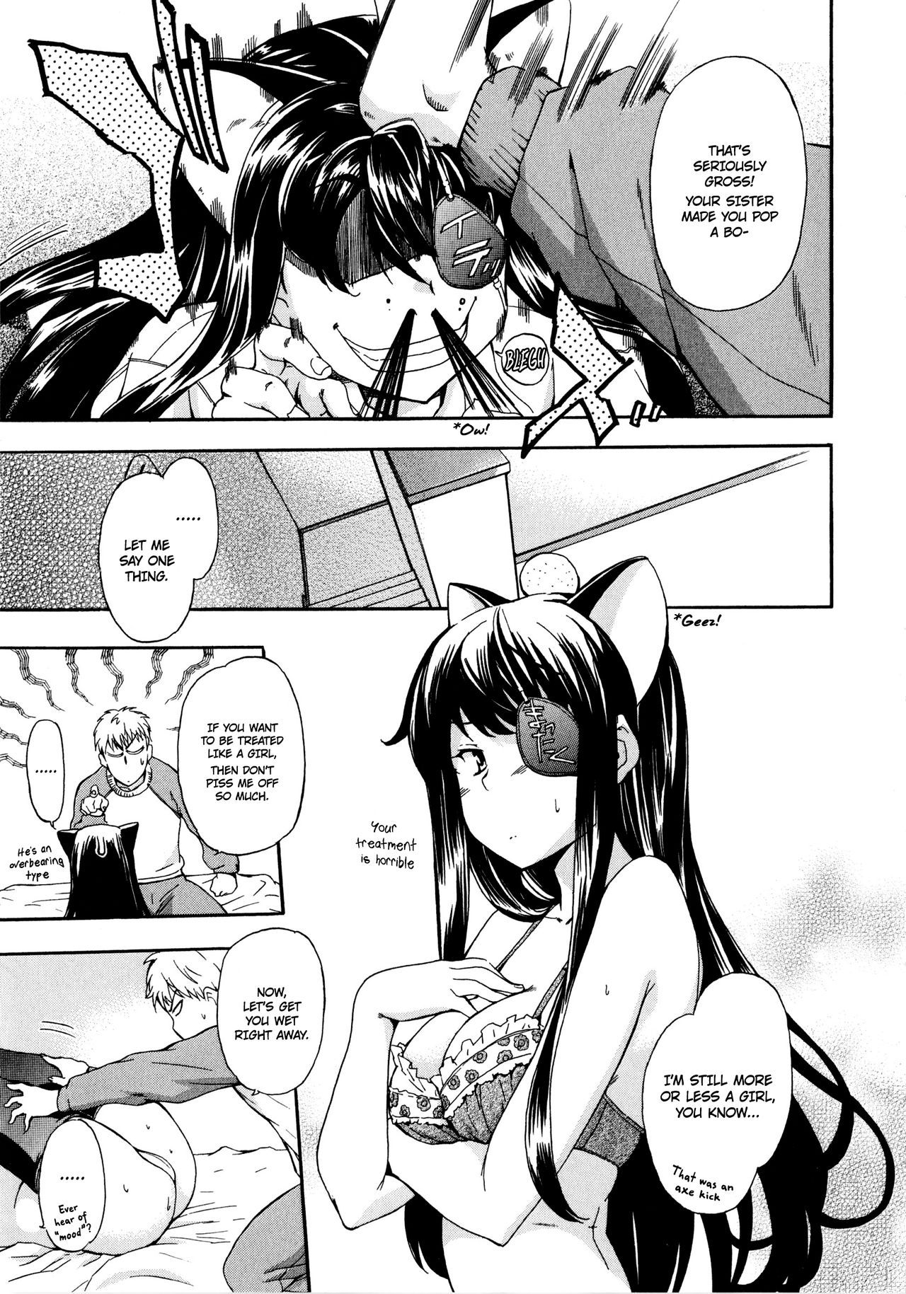 My Fucked-in-the-Head Younger Sister Comes in, Wearing Cat Ears and an Eyepatch page 9