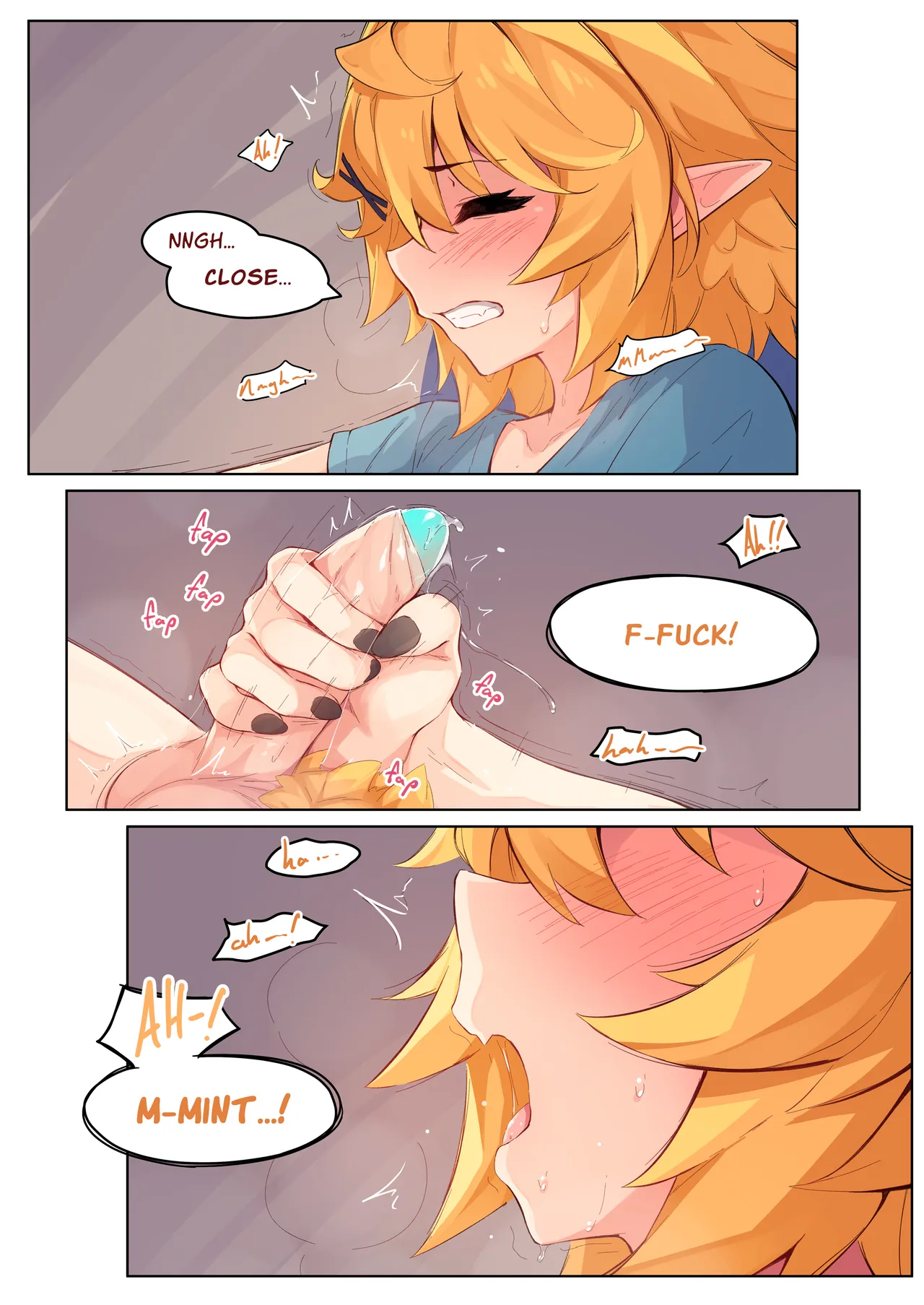 My GF (ghost friend) caught me jerking off and now she's bouncing on it CRAZY STYLE page 10