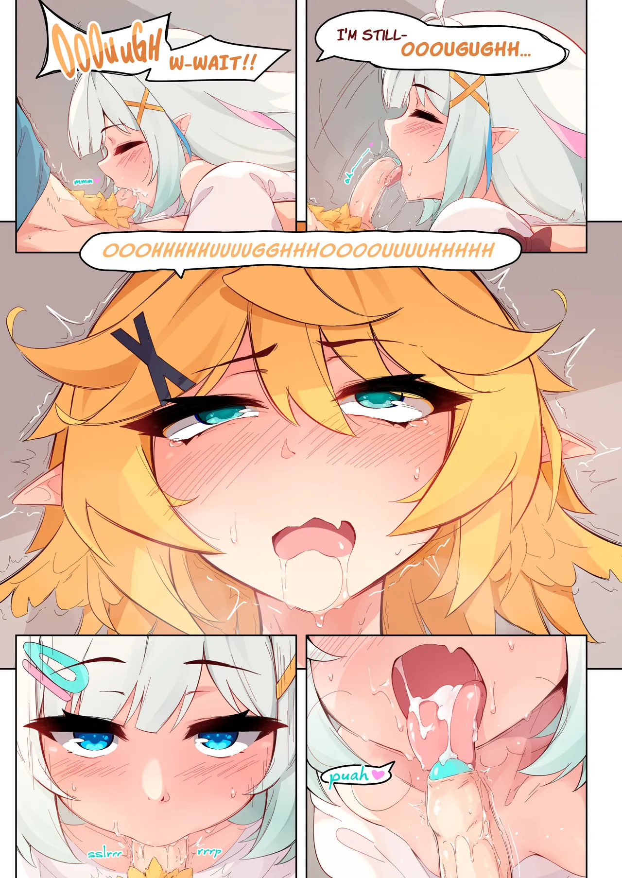 My GF (ghost friend) caught me jerking off and now she's bouncing on it CRAZY STYLE page 19