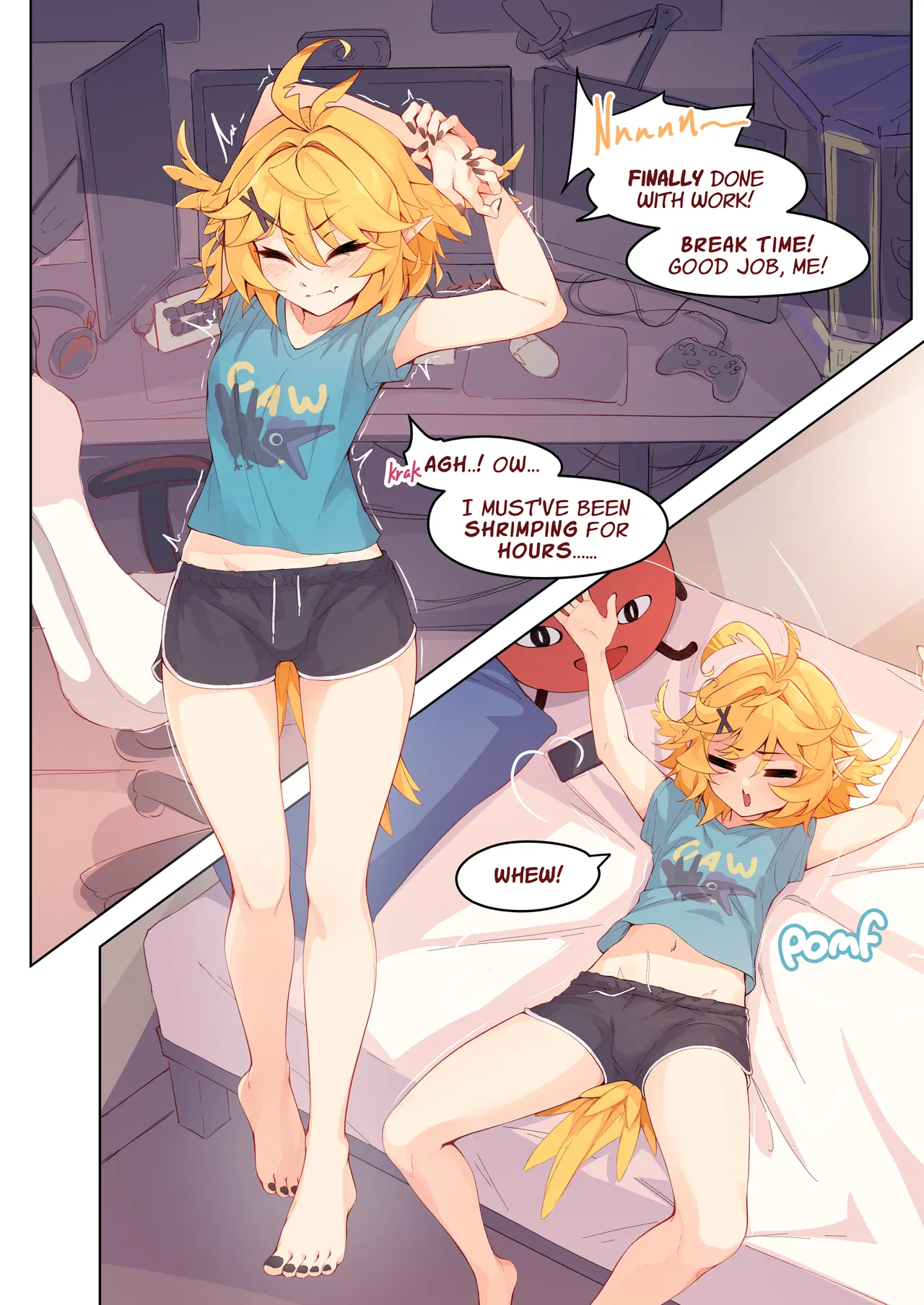 My GF (ghost friend) caught me jerking off and now she's bouncing on it CRAZY STYLE page 2