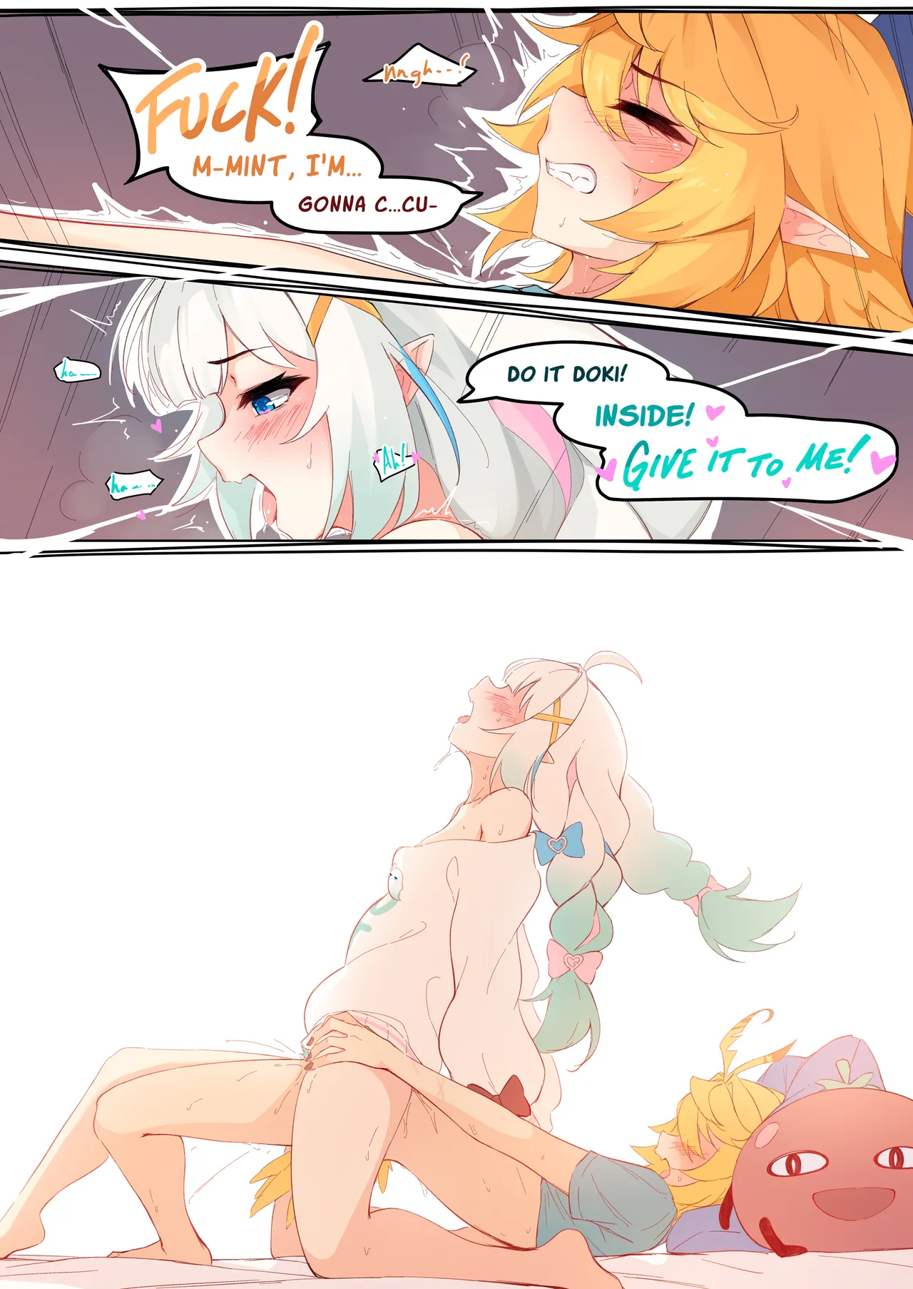 My GF (ghost friend) caught me jerking off and now she's bouncing on it CRAZY STYLE page 34