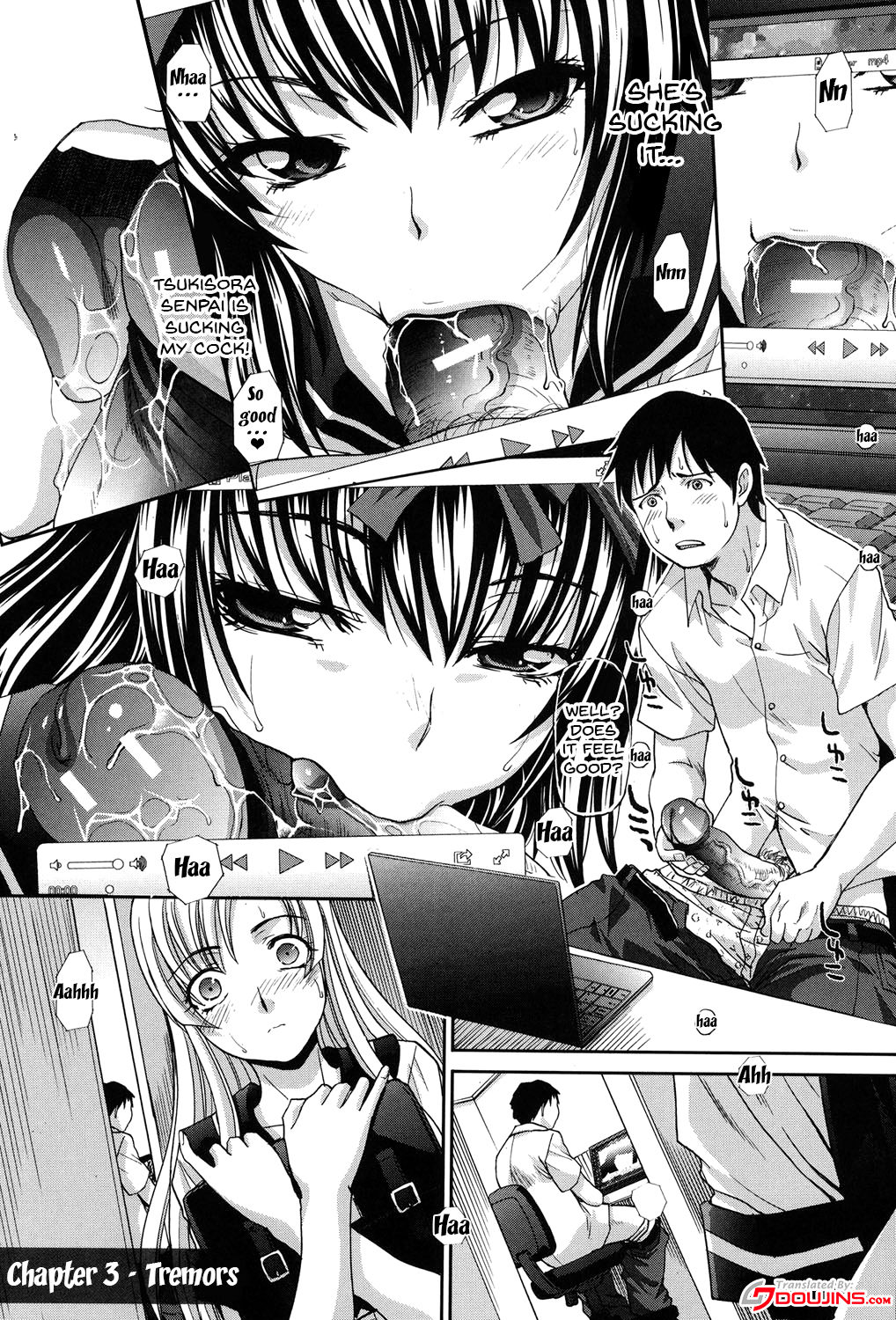 My Girlfriend is Making Lewd Sounds After School page 54