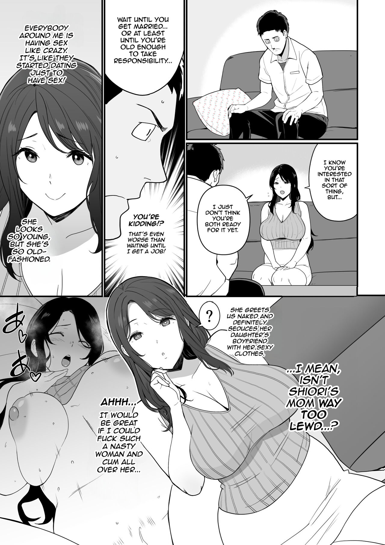 My Girlfriend's Mom is too Lewd, so I couldn't Hold Back. page 6