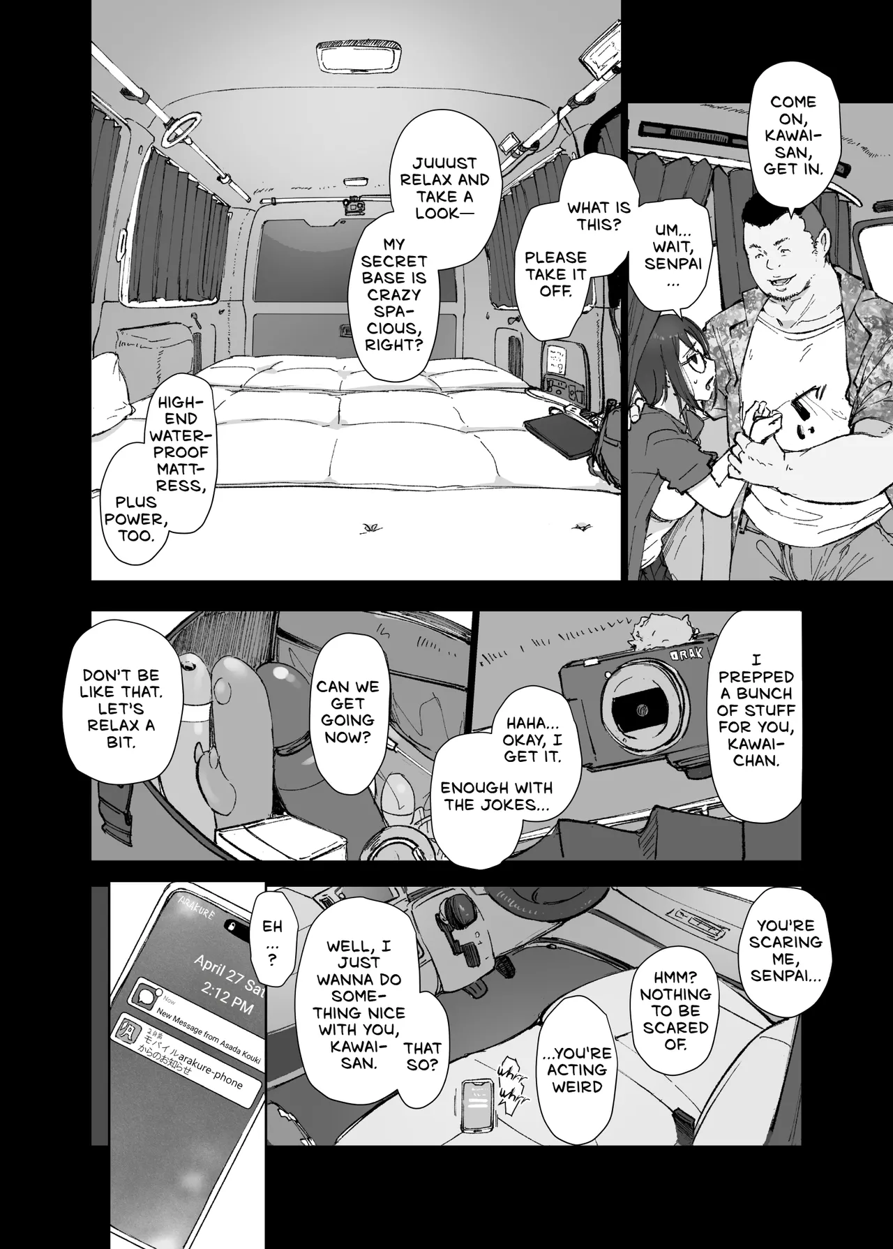 My Girlfriend's Rocky Ride in Senpai's Big Car page 11