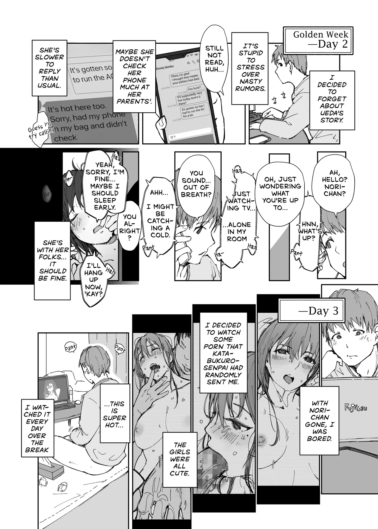 My Girlfriend's Rocky Ride in Senpai's Big Car page 15