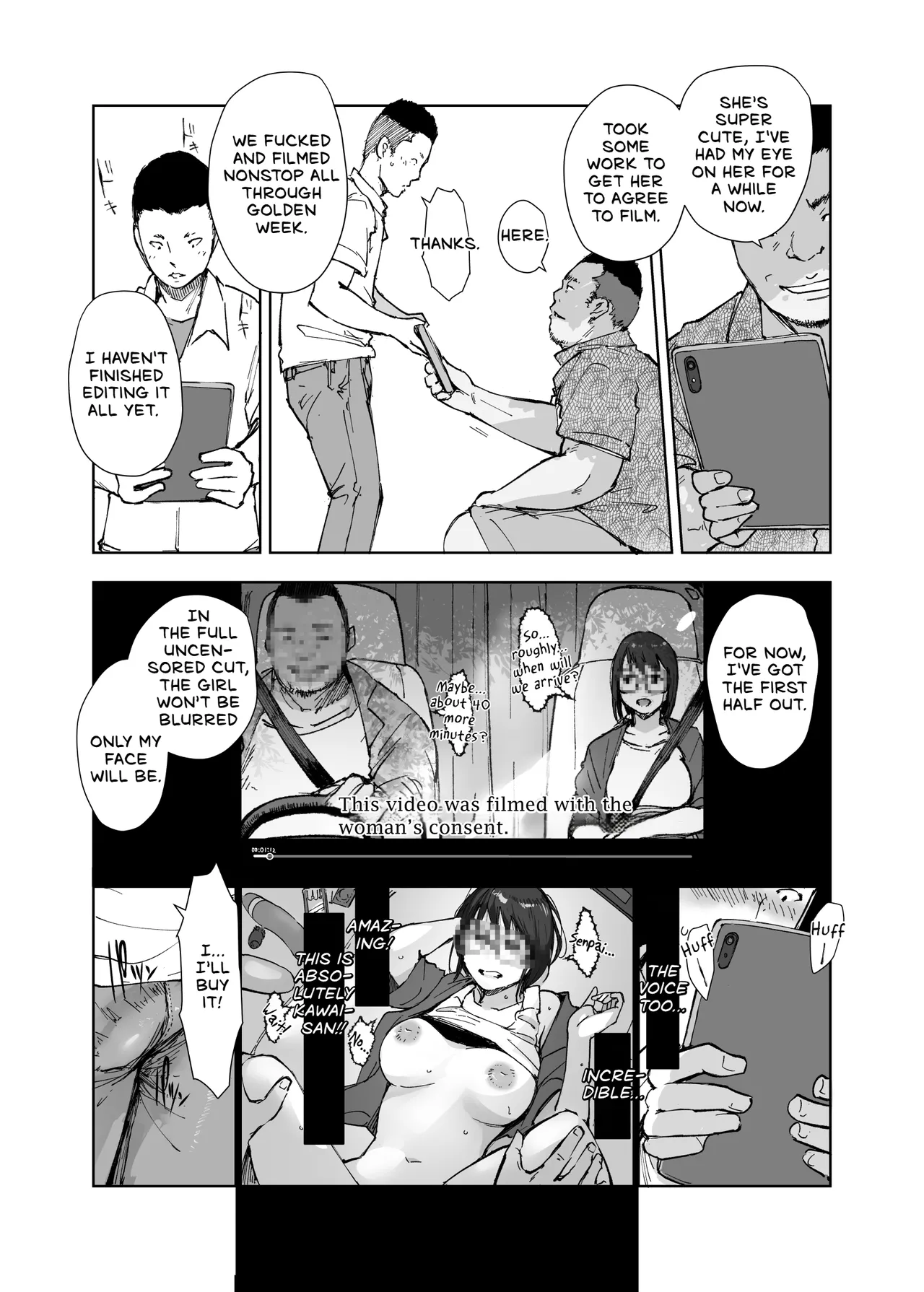 My Girlfriend's Rocky Ride in Senpai's Big Car page 18