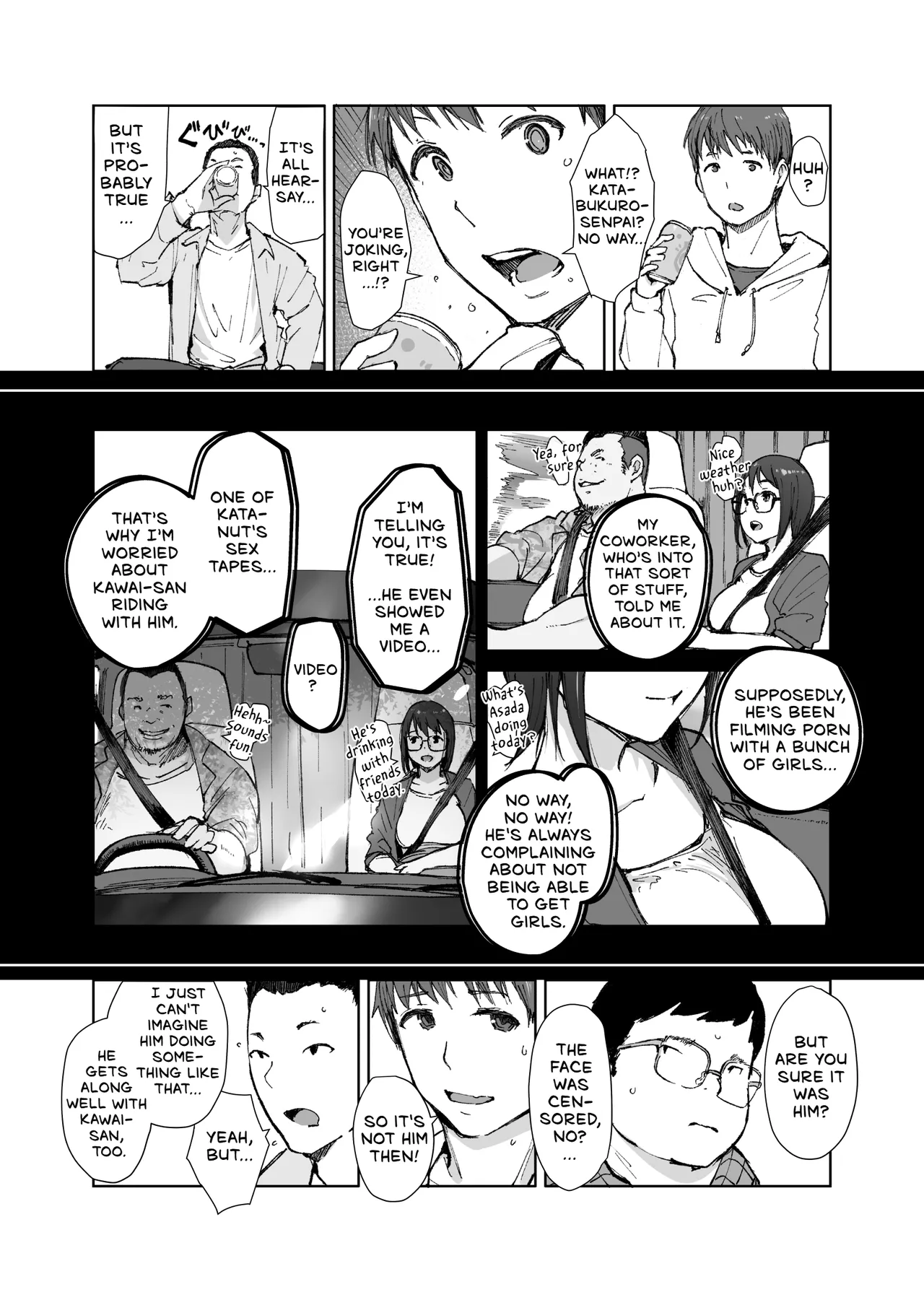 My Girlfriend's Rocky Ride in Senpai's Big Car page 6