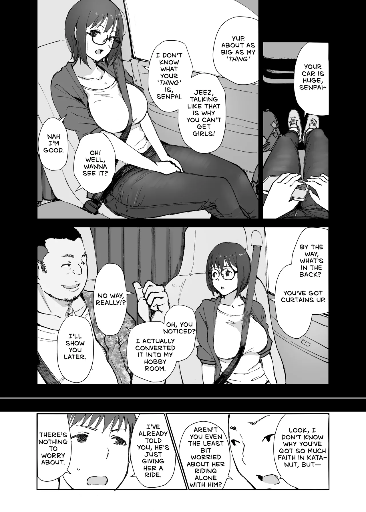 My Girlfriend's Rocky Ride in Senpai's Big Car page 7