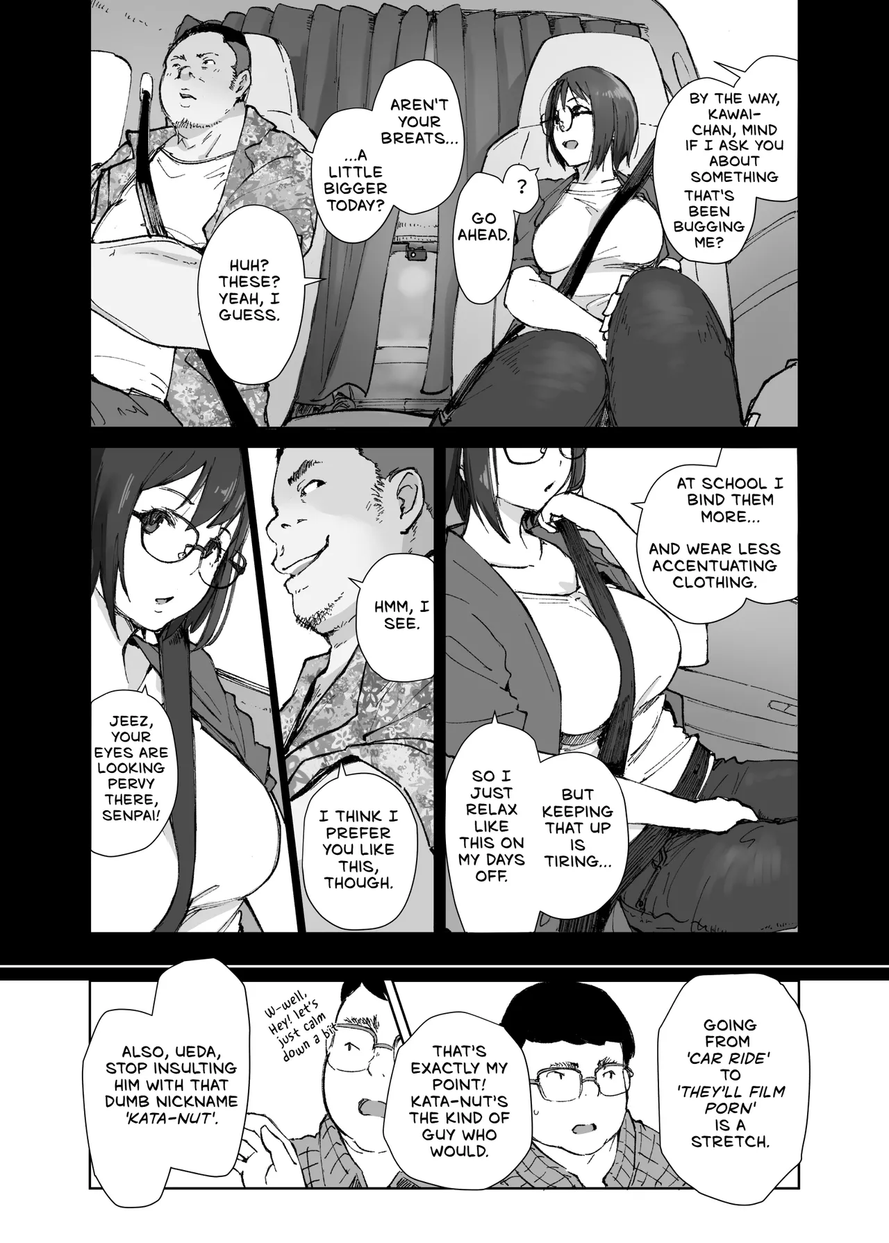 My Girlfriend's Rocky Ride in Senpai's Big Car page 8