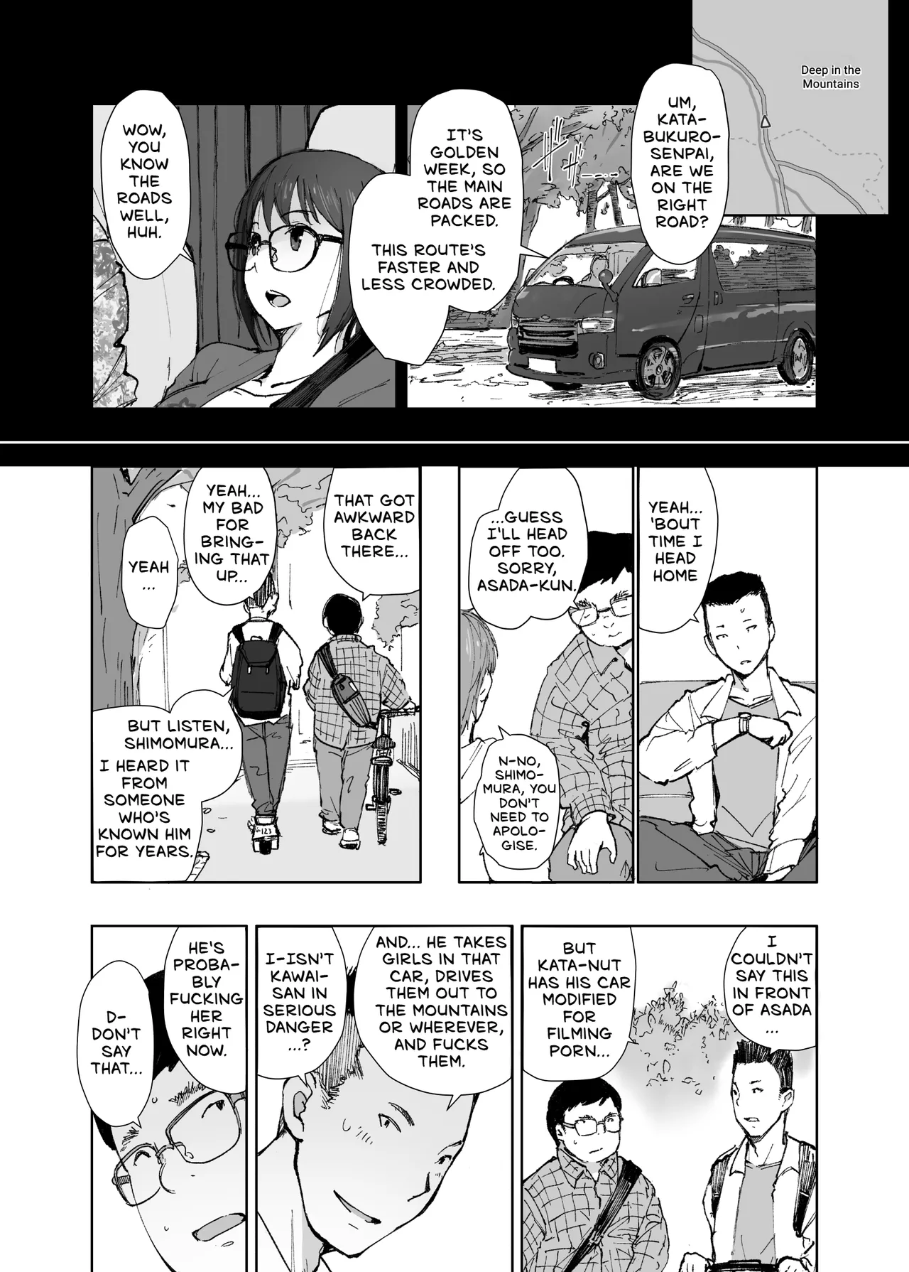 My Girlfriend's Rocky Ride in Senpai's Big Car page 9