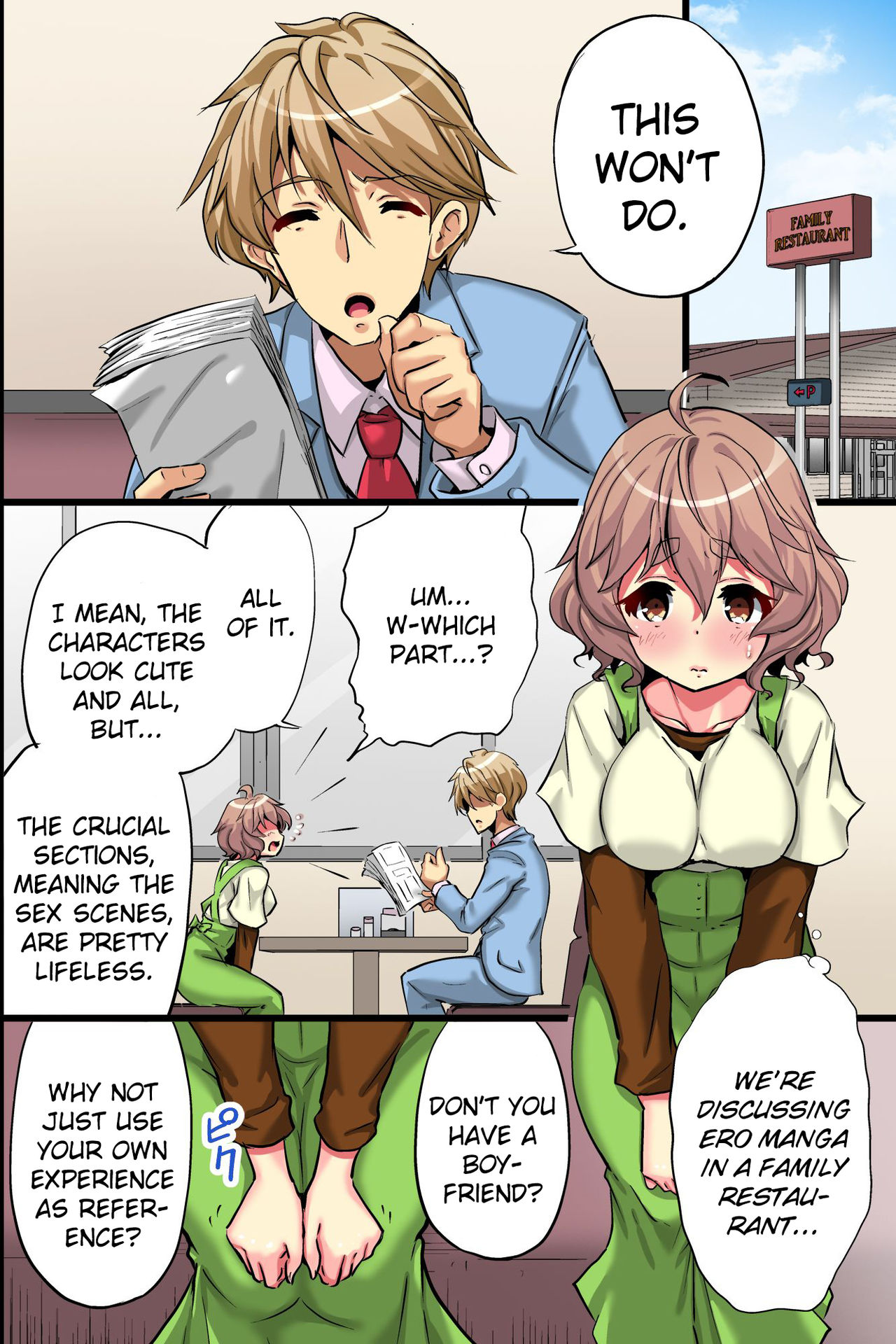 My Girlfriend's Secret: A Story About a Virgin Ero Mangaka Who Awakens to Womanhood by Doing Reference Material Research for Her Work page 9