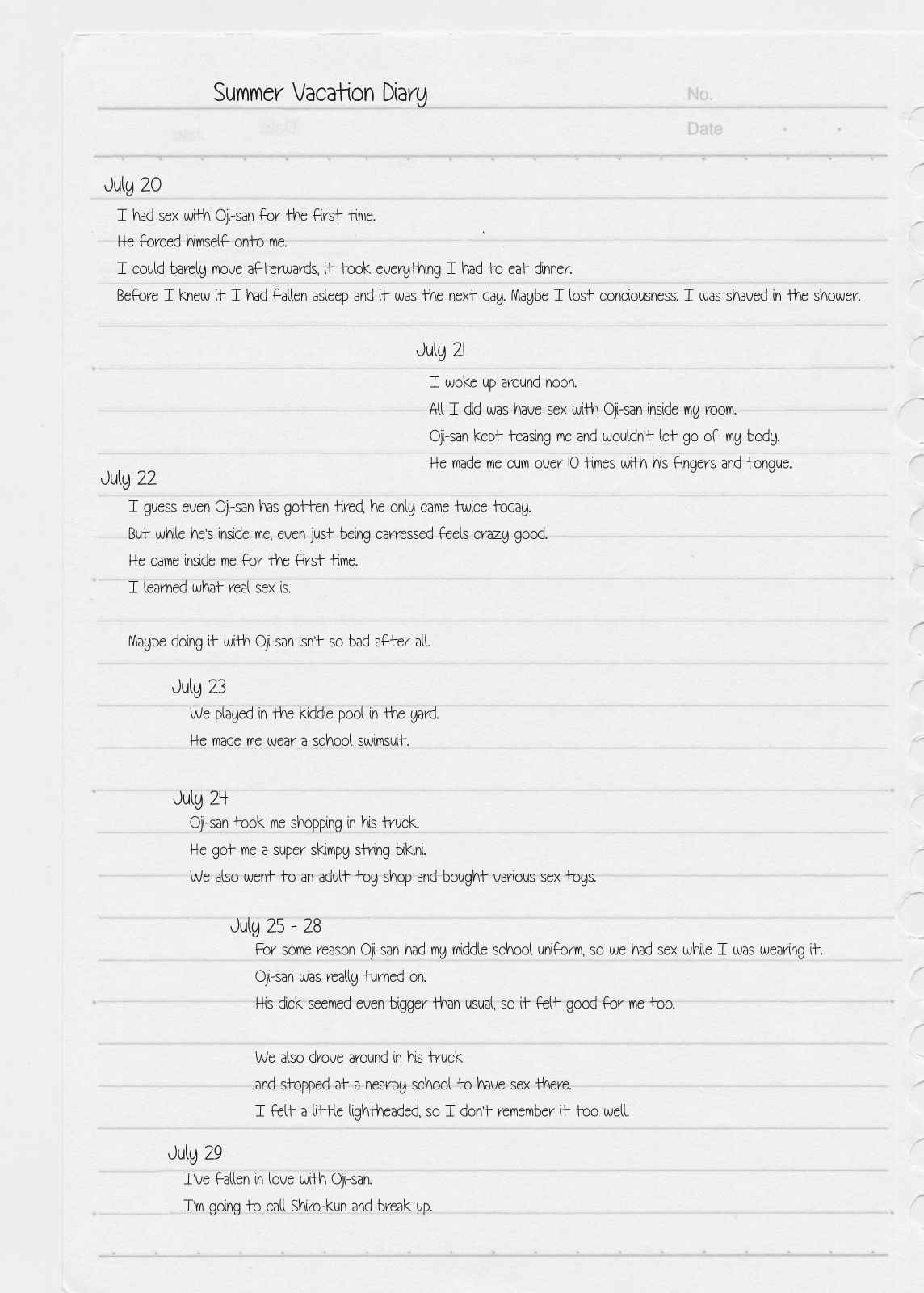 My Girlfriend Who Couldn't Meet Summer Vacation page 30