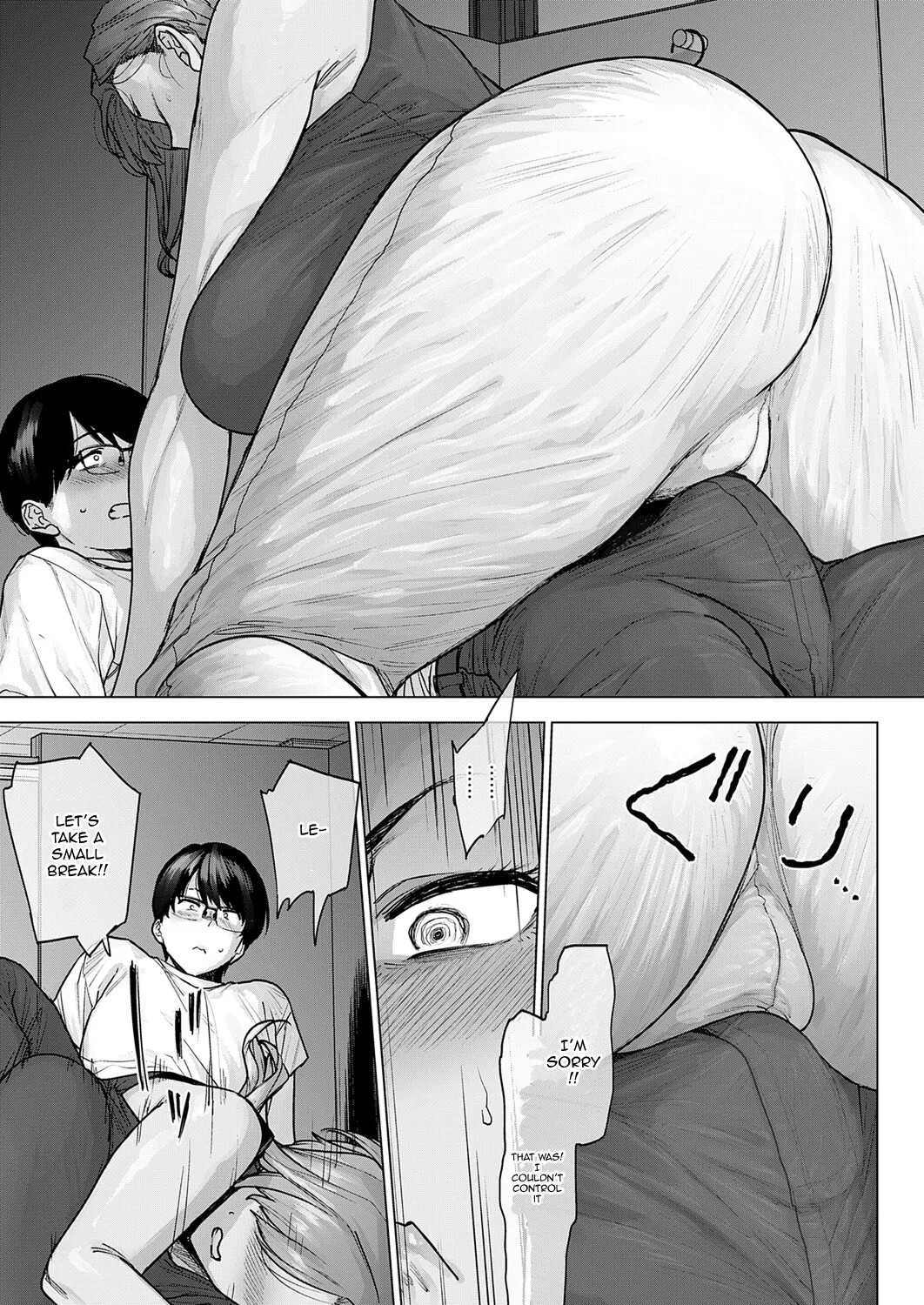 My Huge Senpai at Work is Scary and Cute page 11