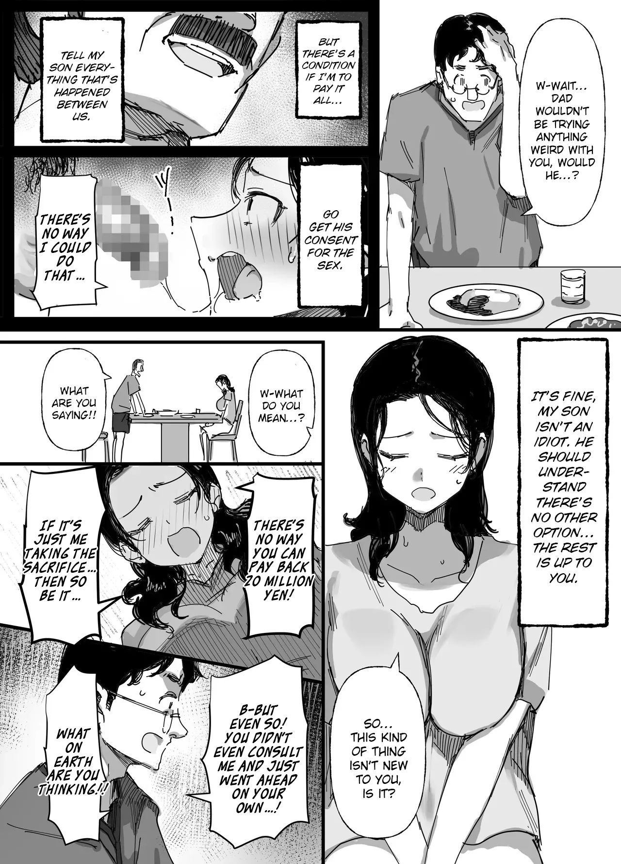 My Husband’s Debt: A Wife Sells Herself to Her Father-in-Law as Creampie Repayment page 34