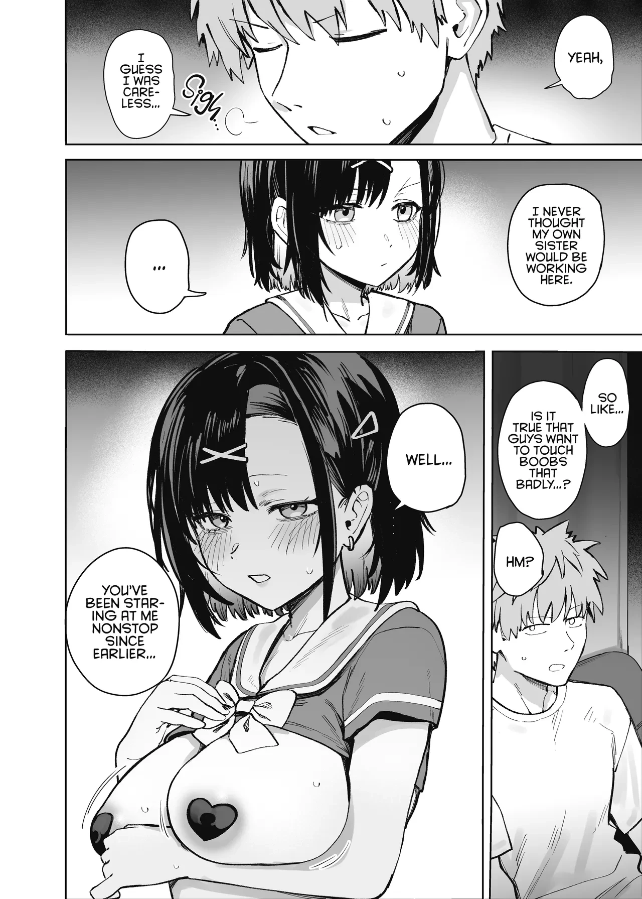 My Little Sister Was a Hostess at Class 2-C's School Festival Boobs Bar page 12