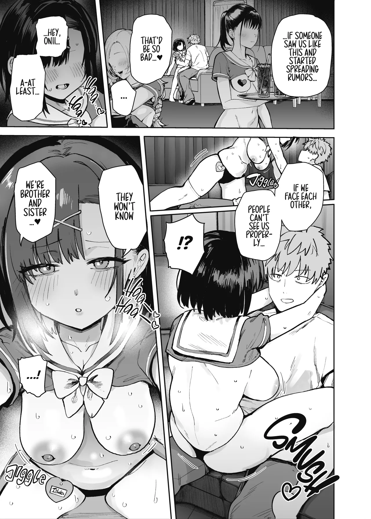 My Little Sister Was a Hostess at Class 2-C's School Festival Boobs Bar page 19
