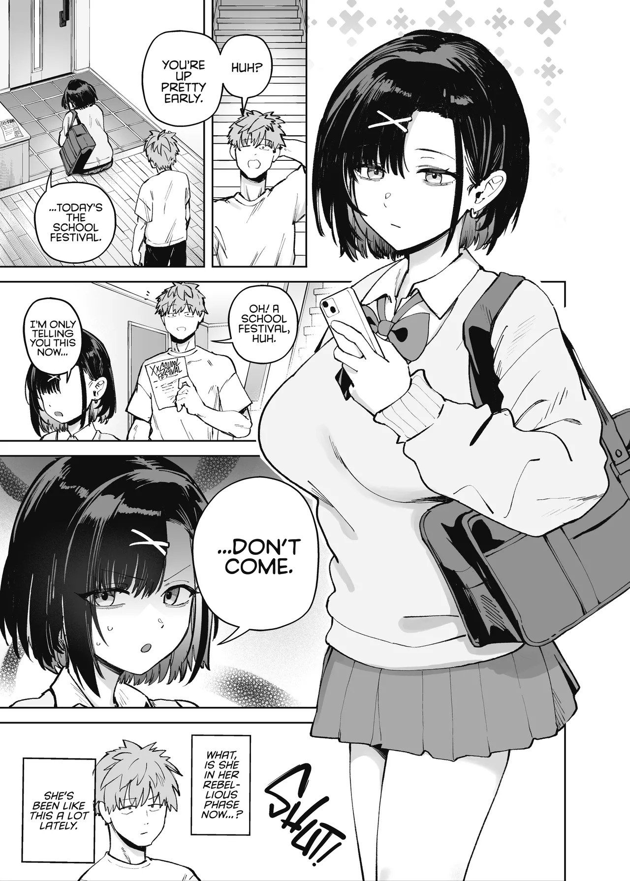 My Little Sister Was a Hostess at Class 2-C's School Festival Boobs Bar page 3