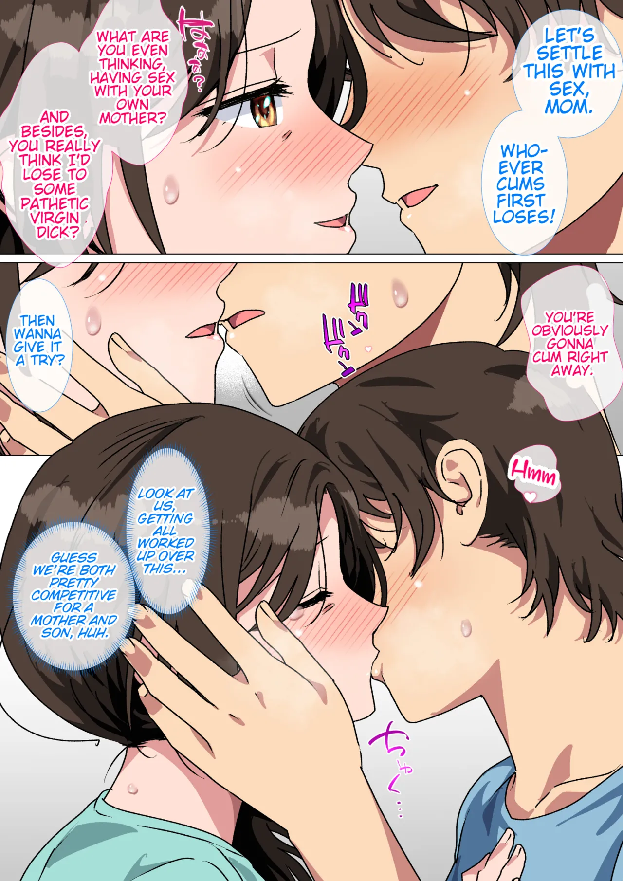 My mom started teasing me in a sexy way, so I couldn't help but fight back. page 43
