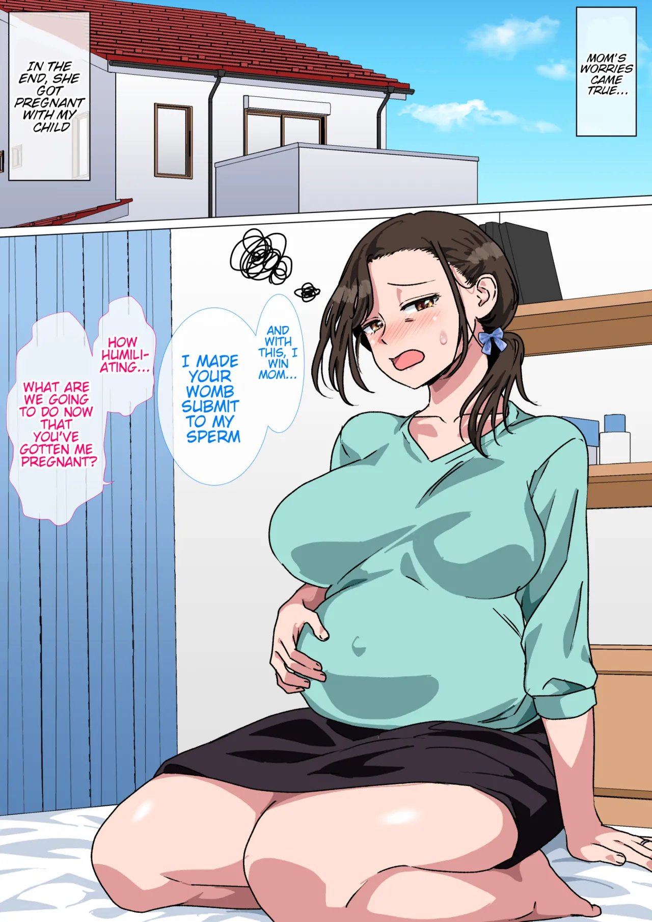 My mom started teasing me in a sexy way, so I couldn't help but fight back. page 64