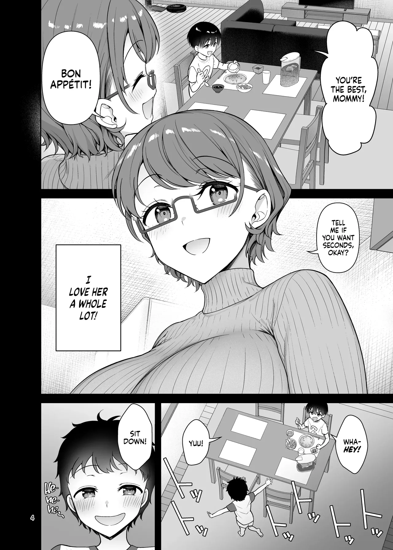My Mom Turns Into a Slut for My Little Brother, and Him Alone page 4