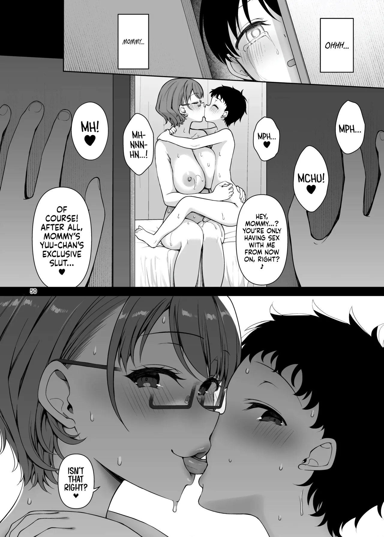 My Mom Turns Into a Slut for My Little Brother, and Him Alone page 50