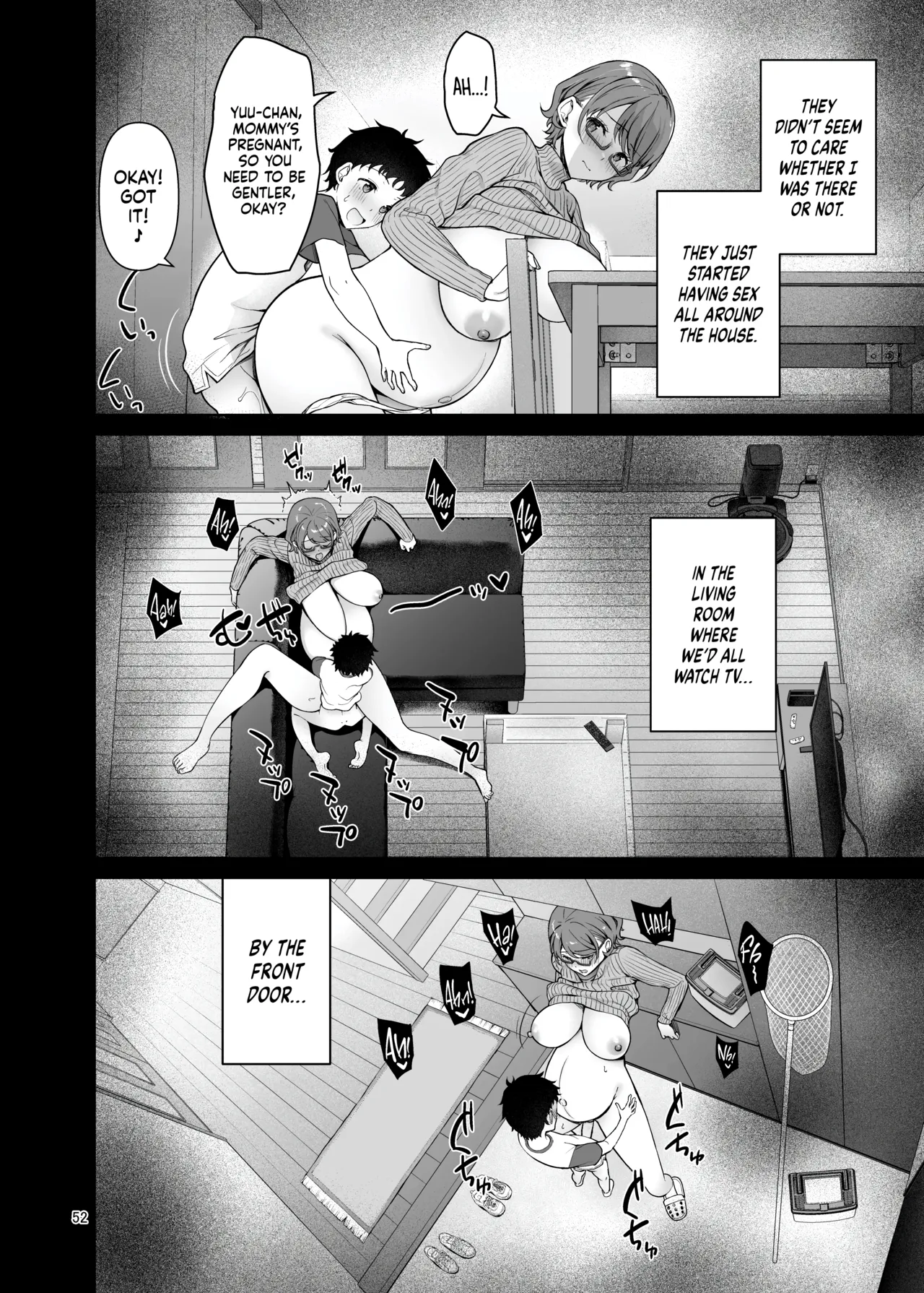 My Mom Turns Into a Slut for My Little Brother, and Him Alone page 52