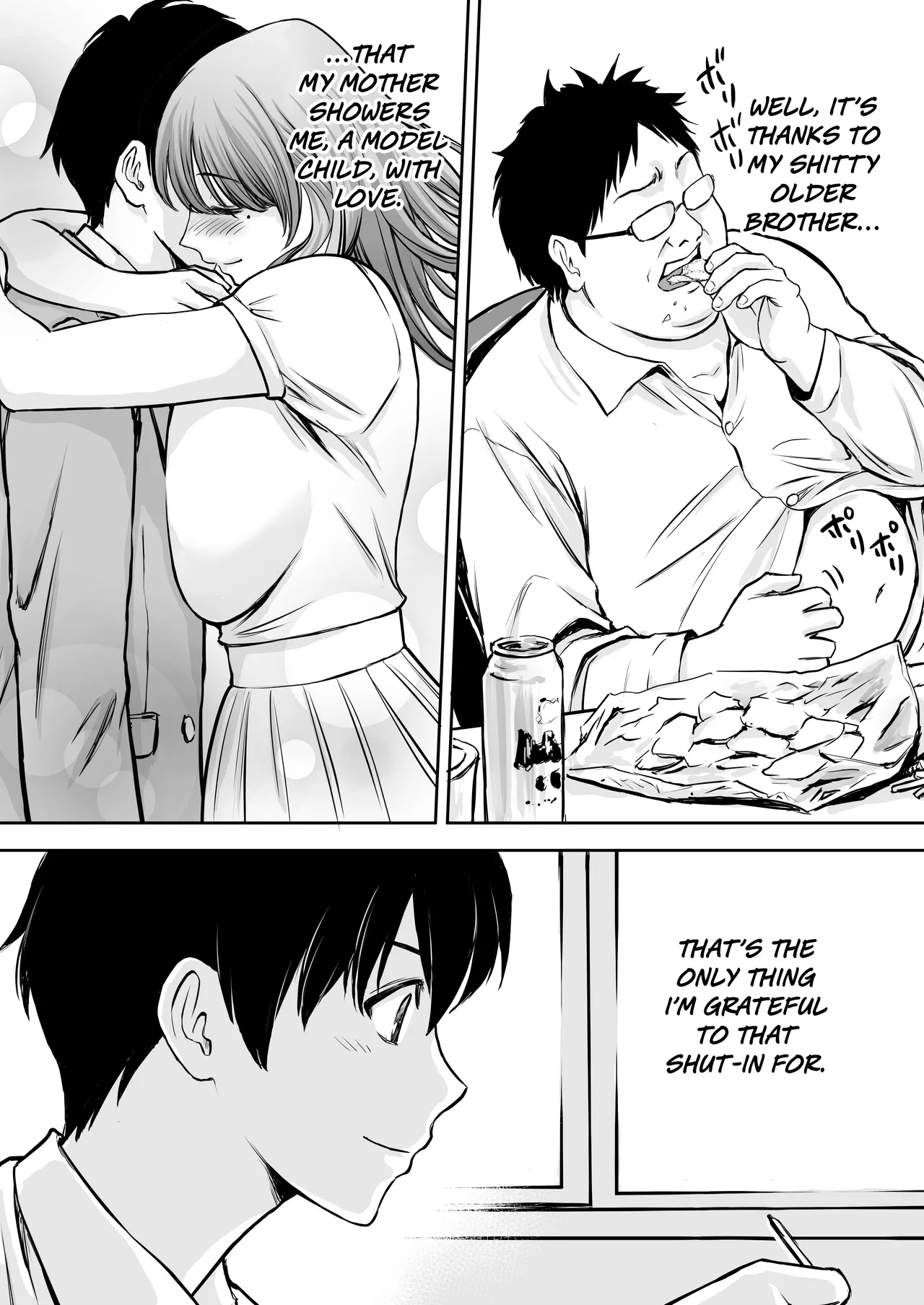 My Mother is My Fat Shut-in Older NEET Brother's Sex Relief Onahole page 13