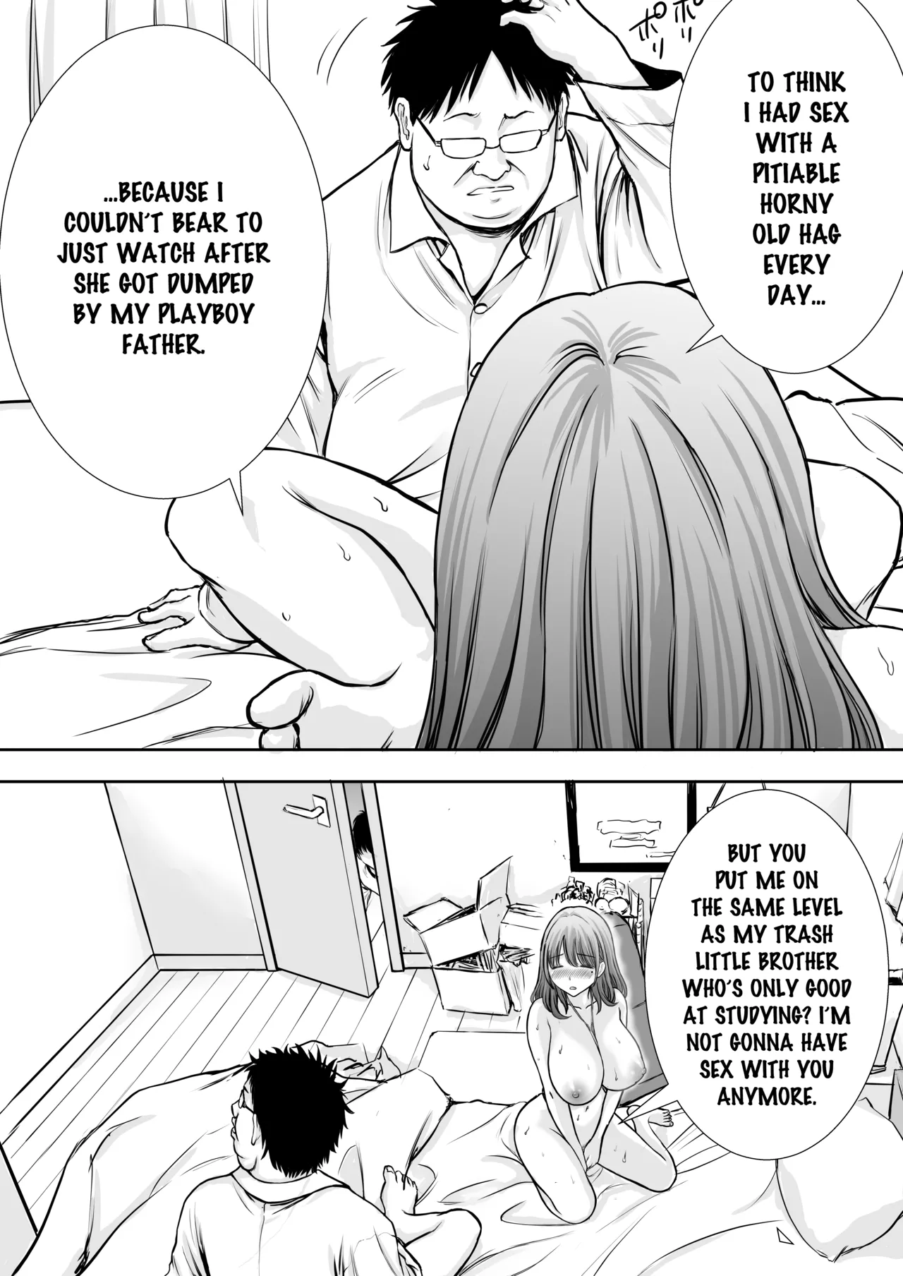 My Mother is My Fat Shut-in Older NEET Brother's Sex Relief Onahole page 58