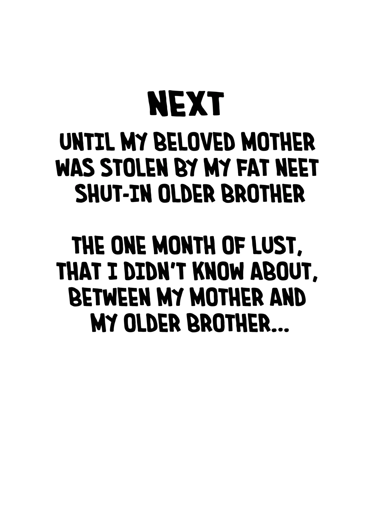 My Mother is My Fat Shut-in Older NEET Brother's Sex Relief Onahole page 76