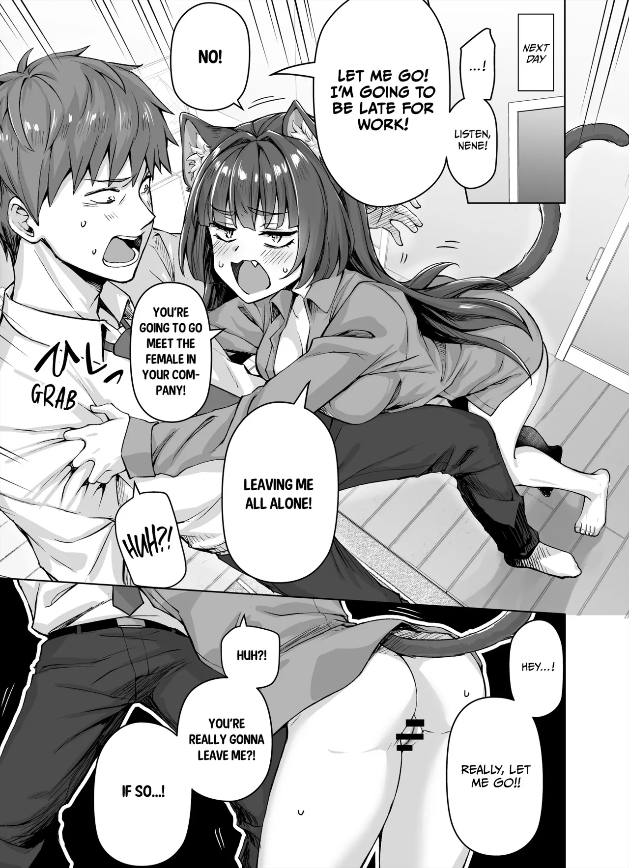 My Obsessive Kitty Squeezes Me Dry page 57