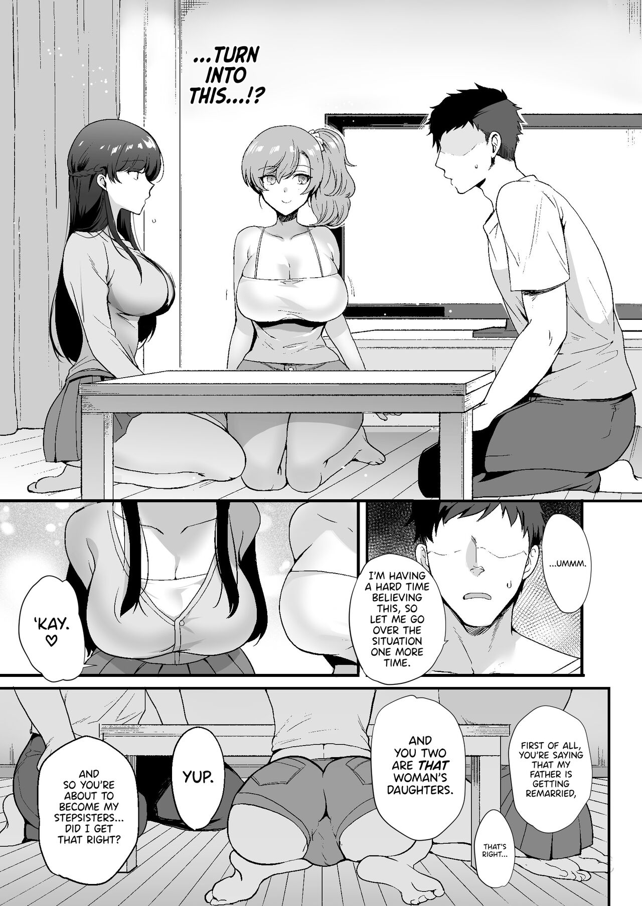 My Roommates Are Way Too Lewd ~Living in a One-Room Apartment With Two Perverted Sisters~ page 8