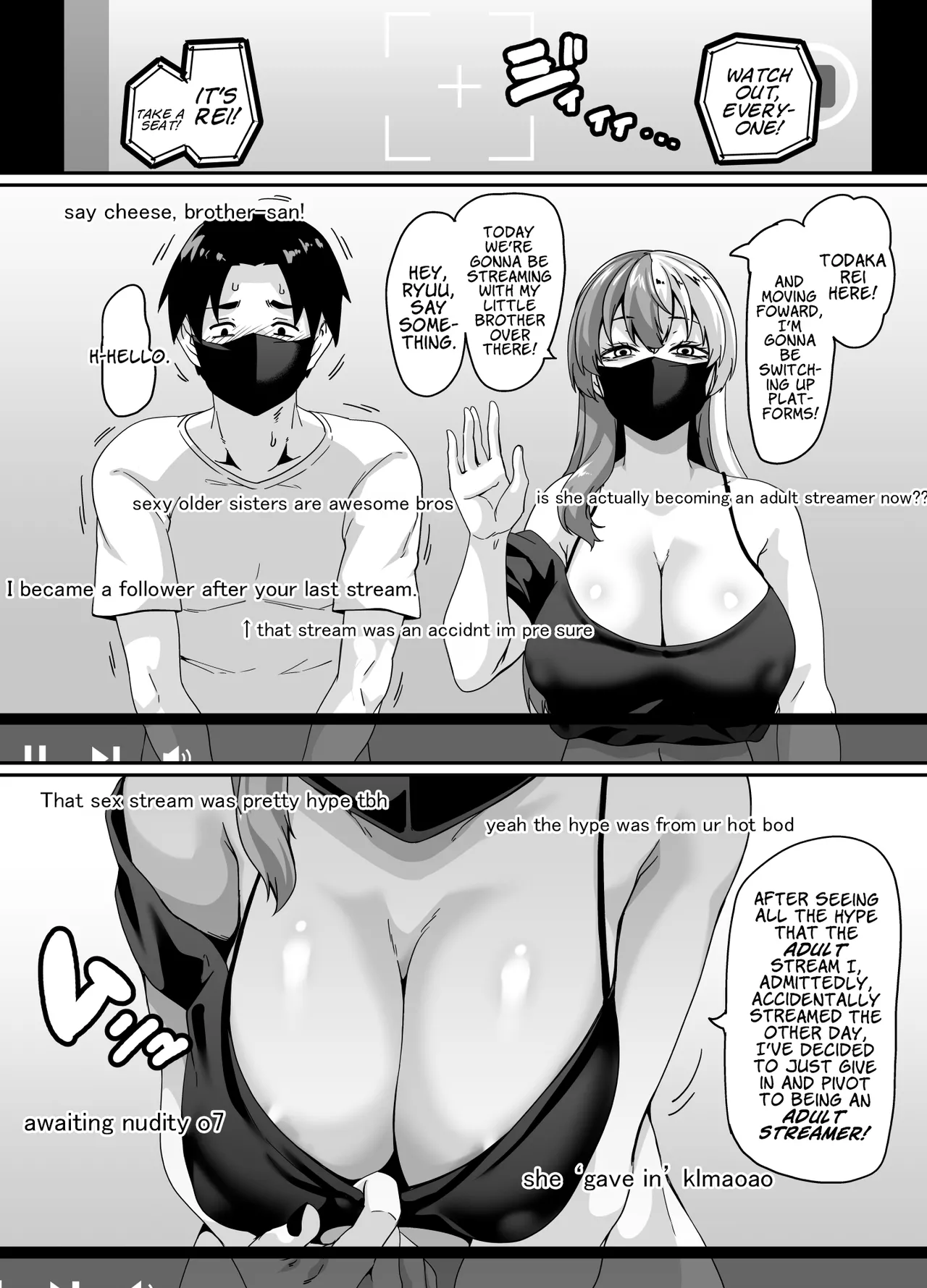 My Slob Of An Older Sister's Accidental Adult Stream Caused So Much Hype, She Pivoted To Doing Brother X Sister Sex Streams! page 25