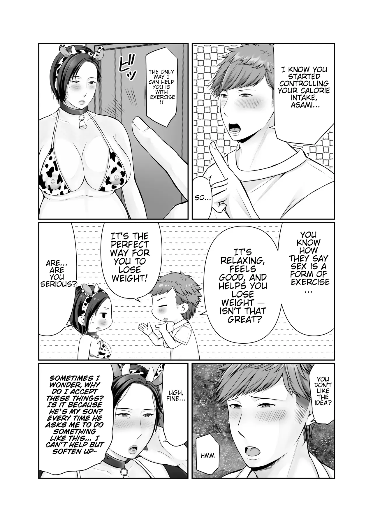 My son, who lives on his own, talked me into it... page 110