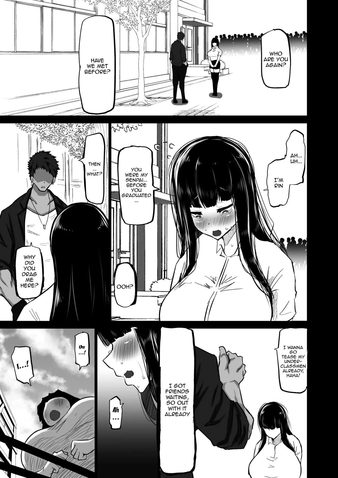 My Timid Childhood Friend Is Being Toyed With - Until Senpai's Huge Dick Turns You Into His Convenient Onahole page 10