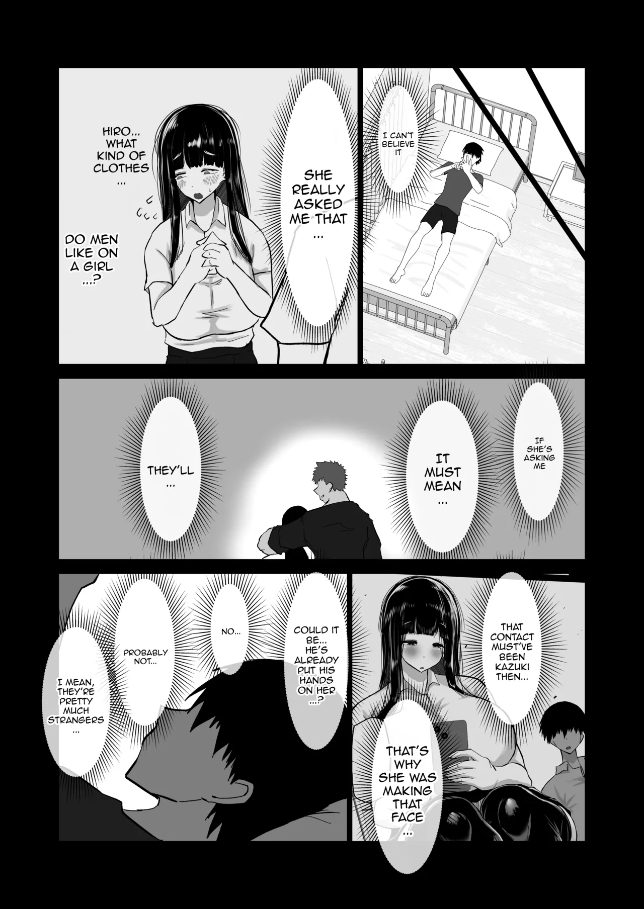 My Timid Childhood Friend Is Being Toyed With - Until Senpai's Huge Dick Turns You Into His Convenient Onahole page 20